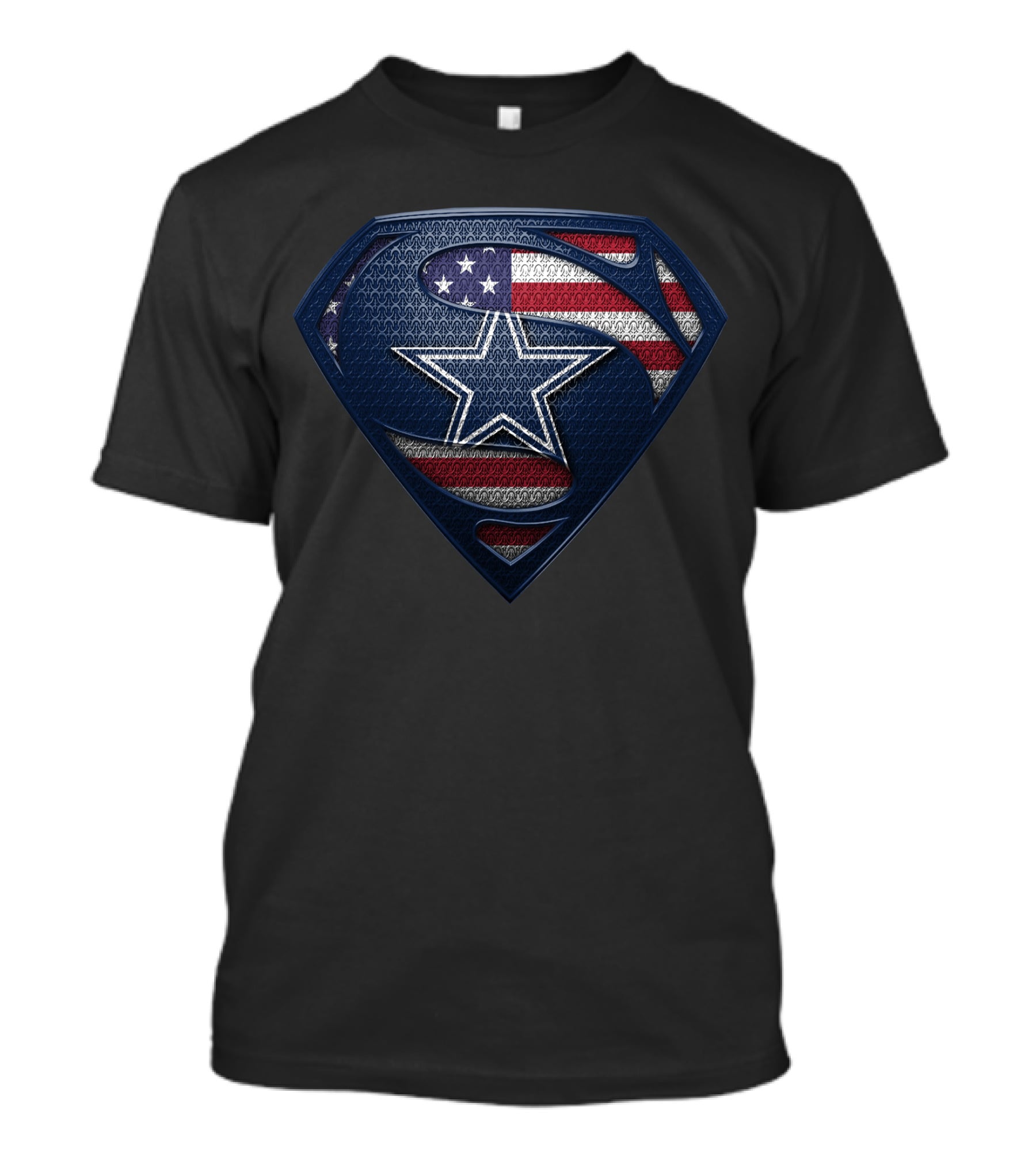 Dallas Cowboys American Flag Star Shield T-Shirt