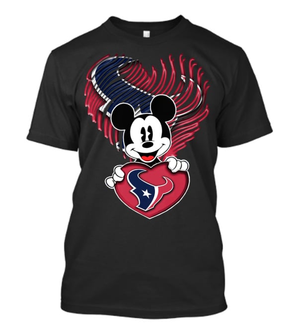 Mick Houston Texans Heart T-Shirt