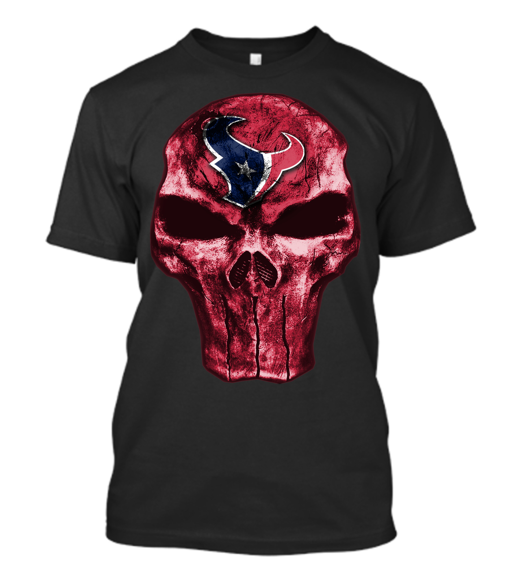 Skull Houston Texans T-Shirt