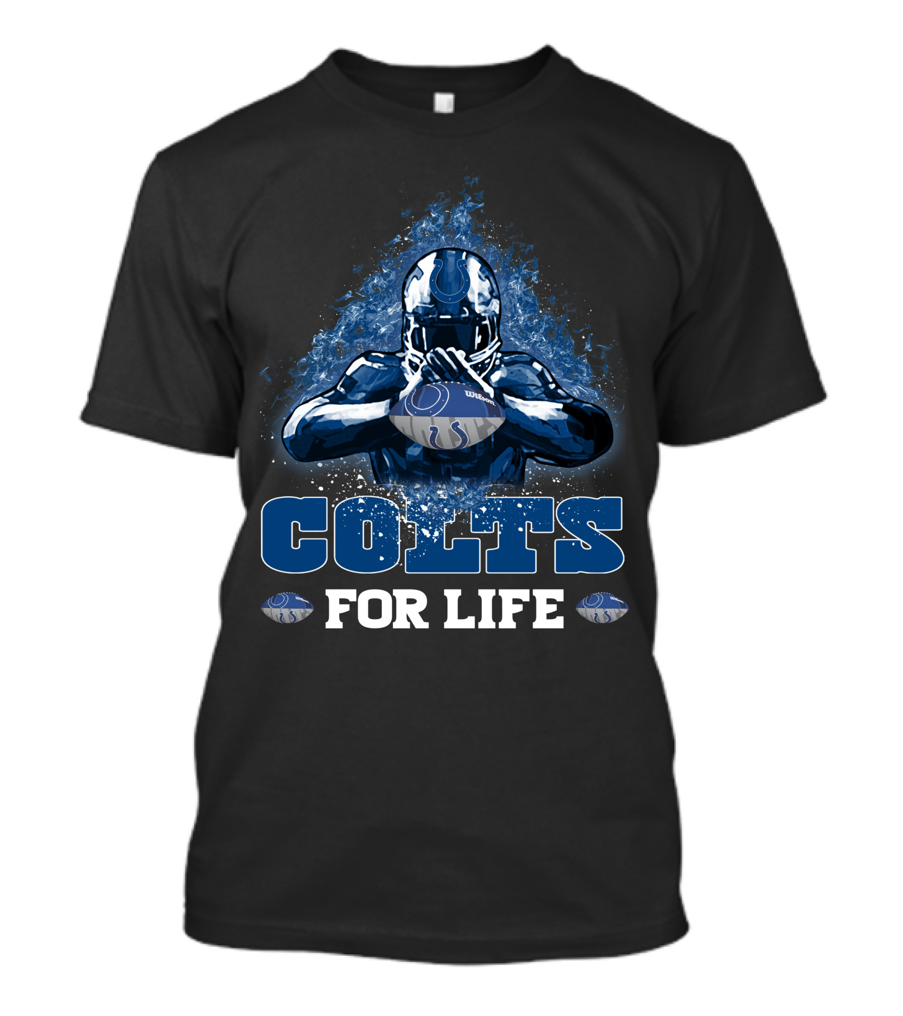 Colts For Life Indianapolis Football Fan Loyalty T-Shirt