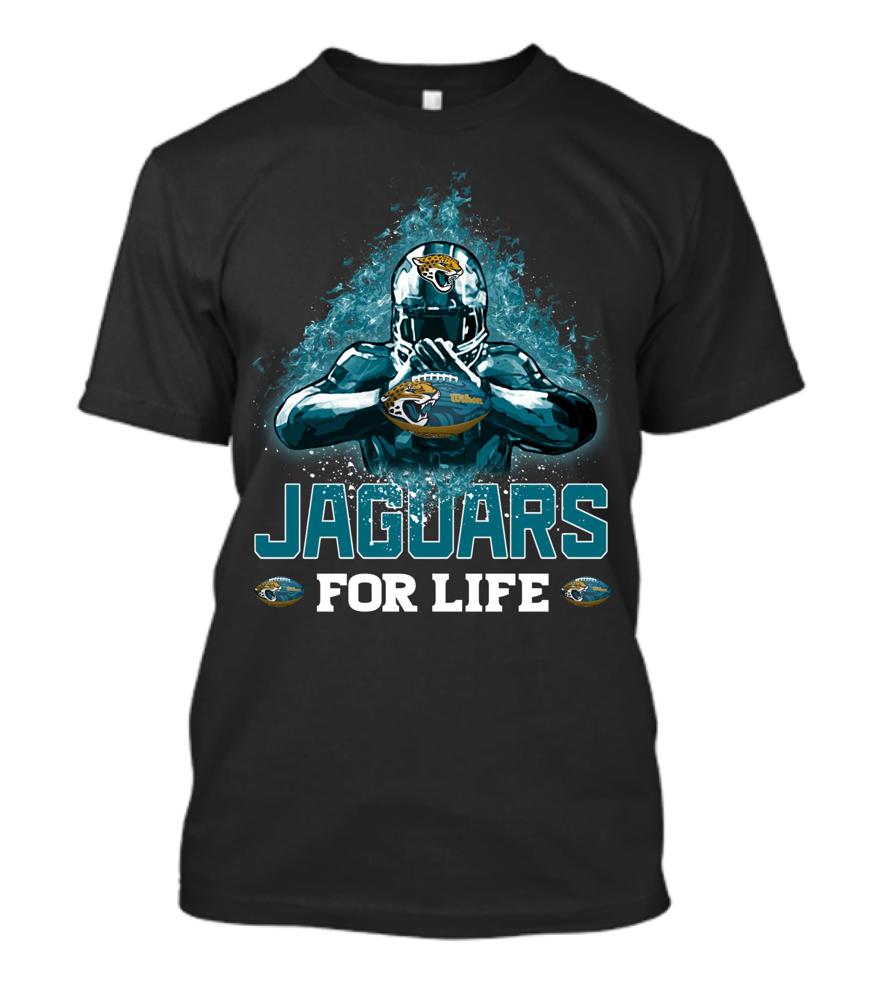 Jaguars For Life Jacksonville Jaguars Football Helmet T-Shirt