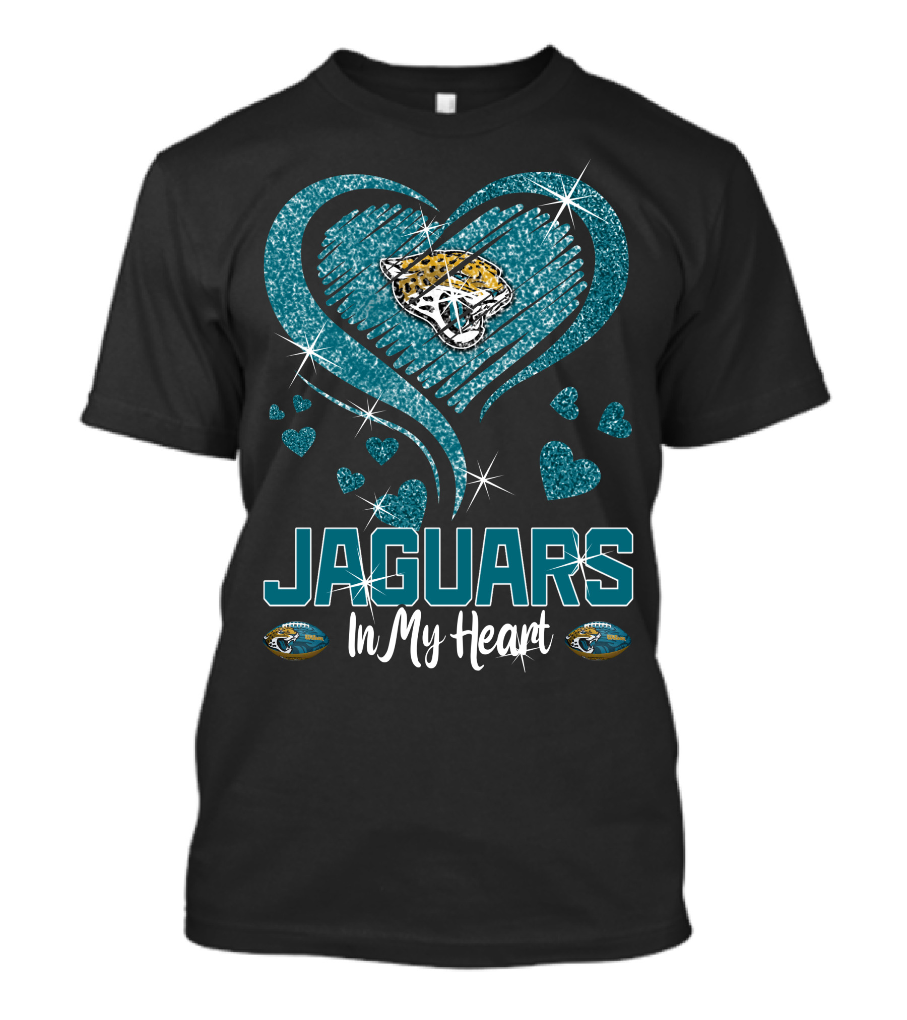 Jaguars In My Heart Jacksonville T-Shirt