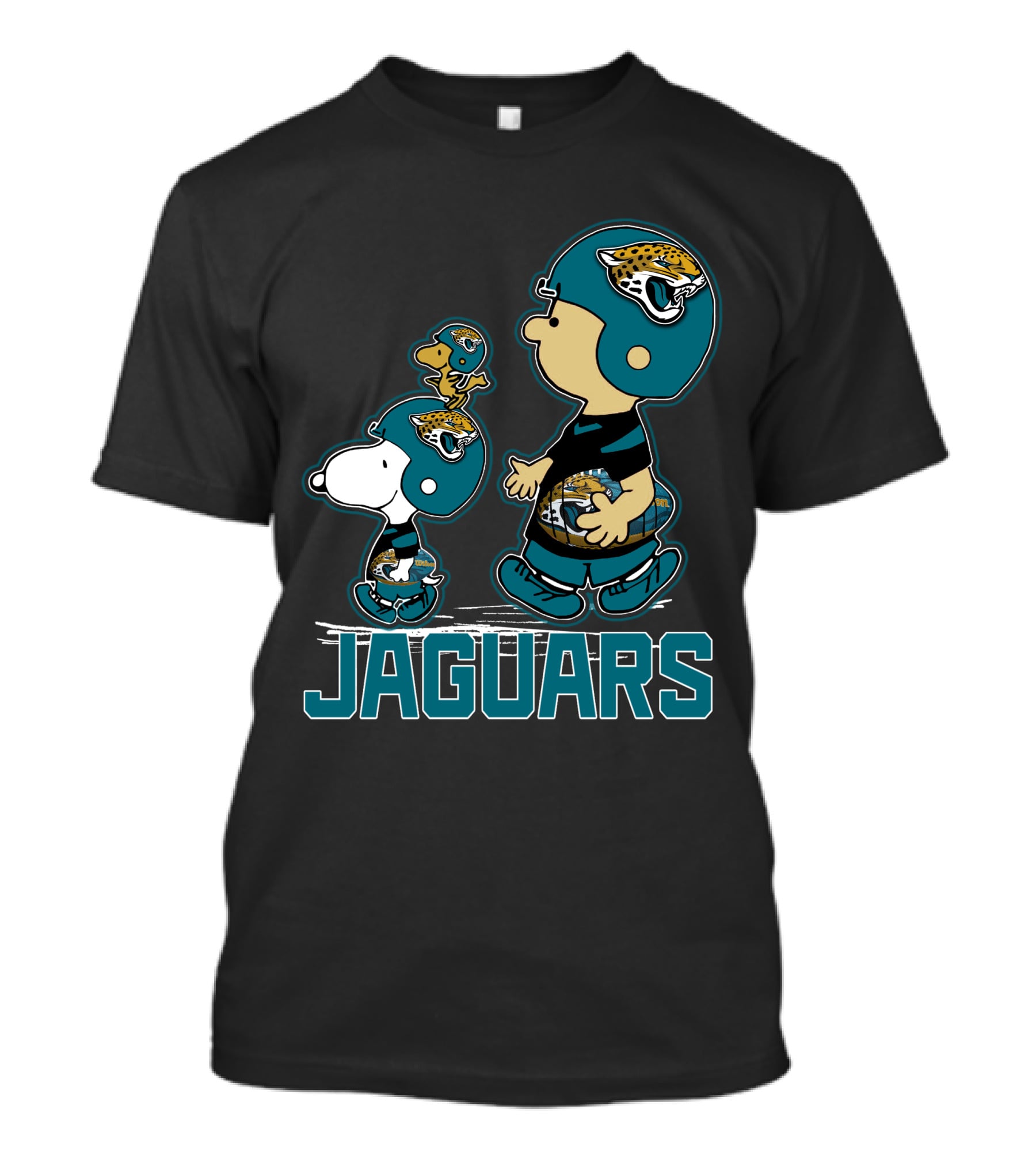Snpfootball Jaguars Peanuts Characters Jacksonville Jaguars T-Shirt
