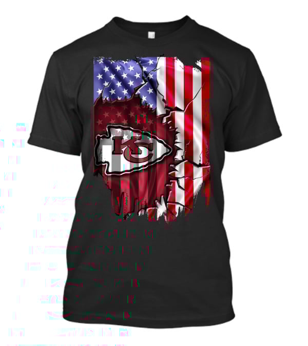 Kansas City Chiefs American Flag T-Shirt