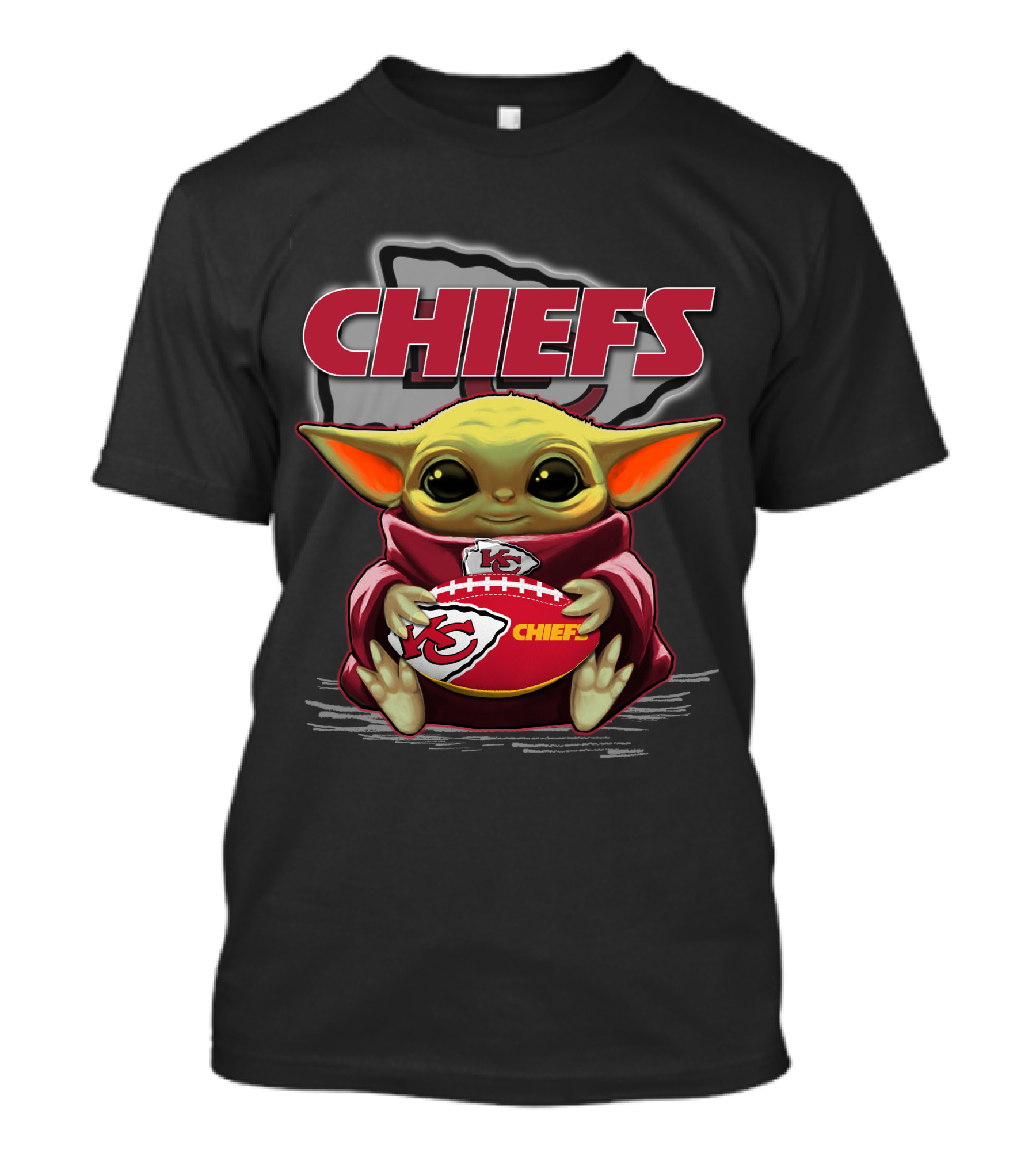CHIEFS Yoda Holding Kansas City Football T-Shirt