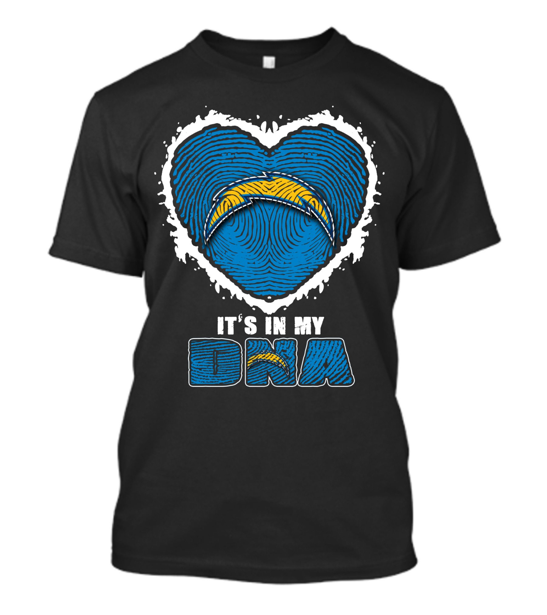 It's In My DNA Los Angeles Chargers Heartprint T-Shirt