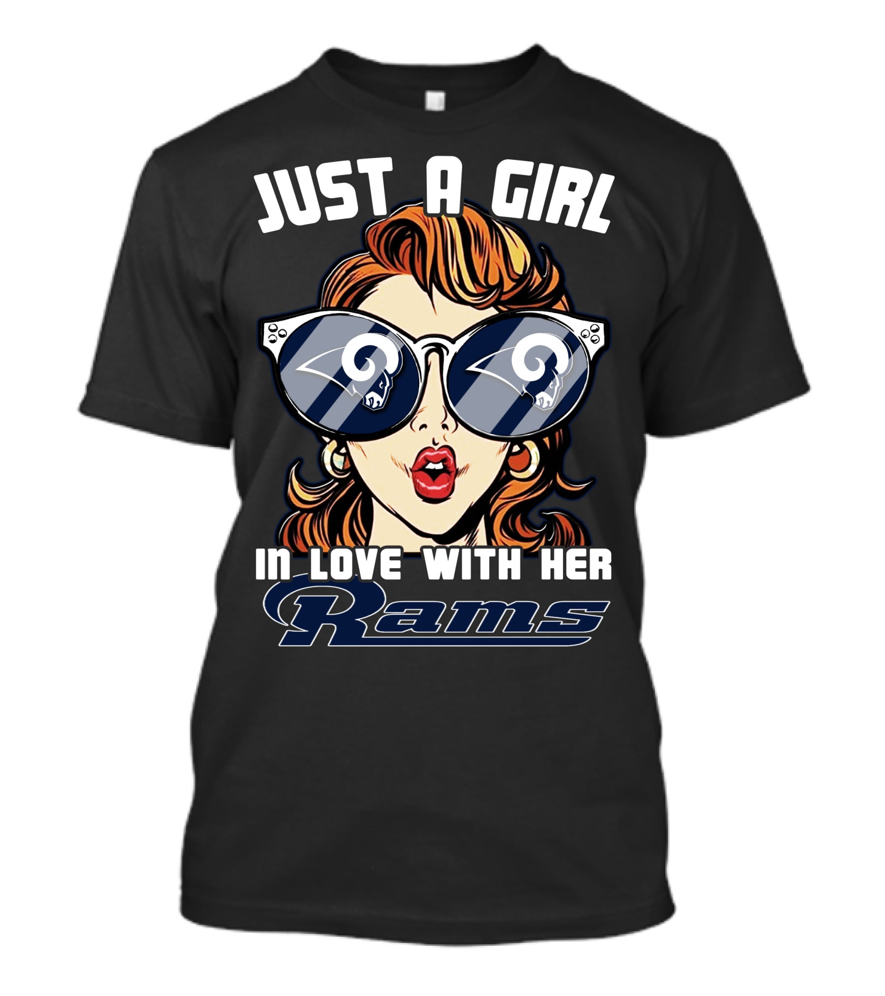 Just A Girl In Love With Her Los Angeles Rams T-Shirt