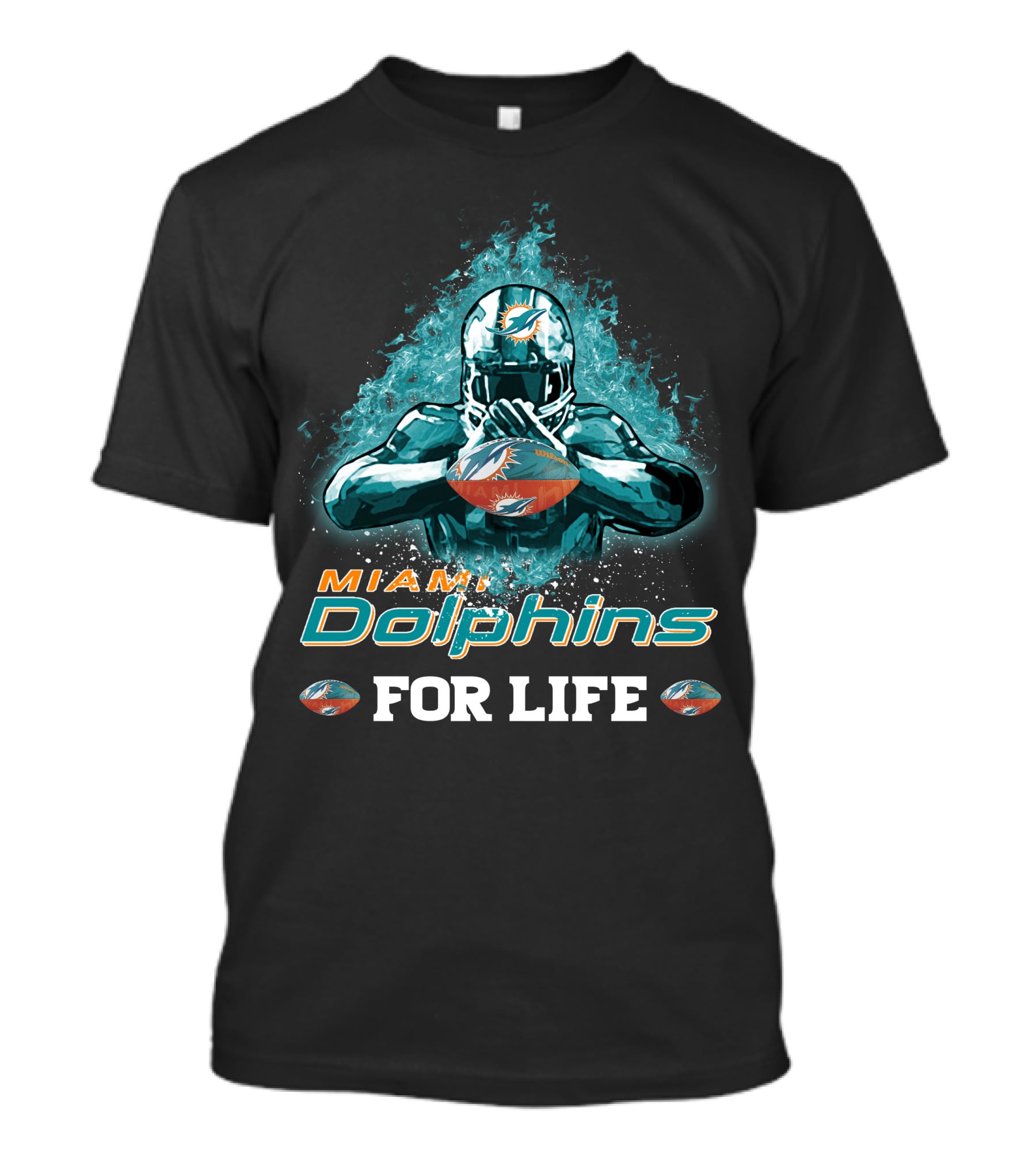 Miami Dolphins For Life Football T-Shirt