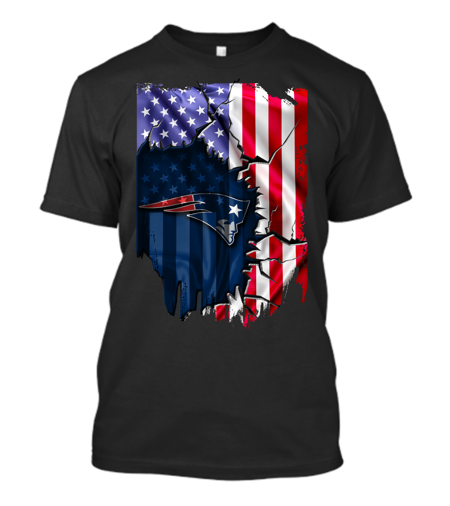 New England Patriots American Flag T-Shirt