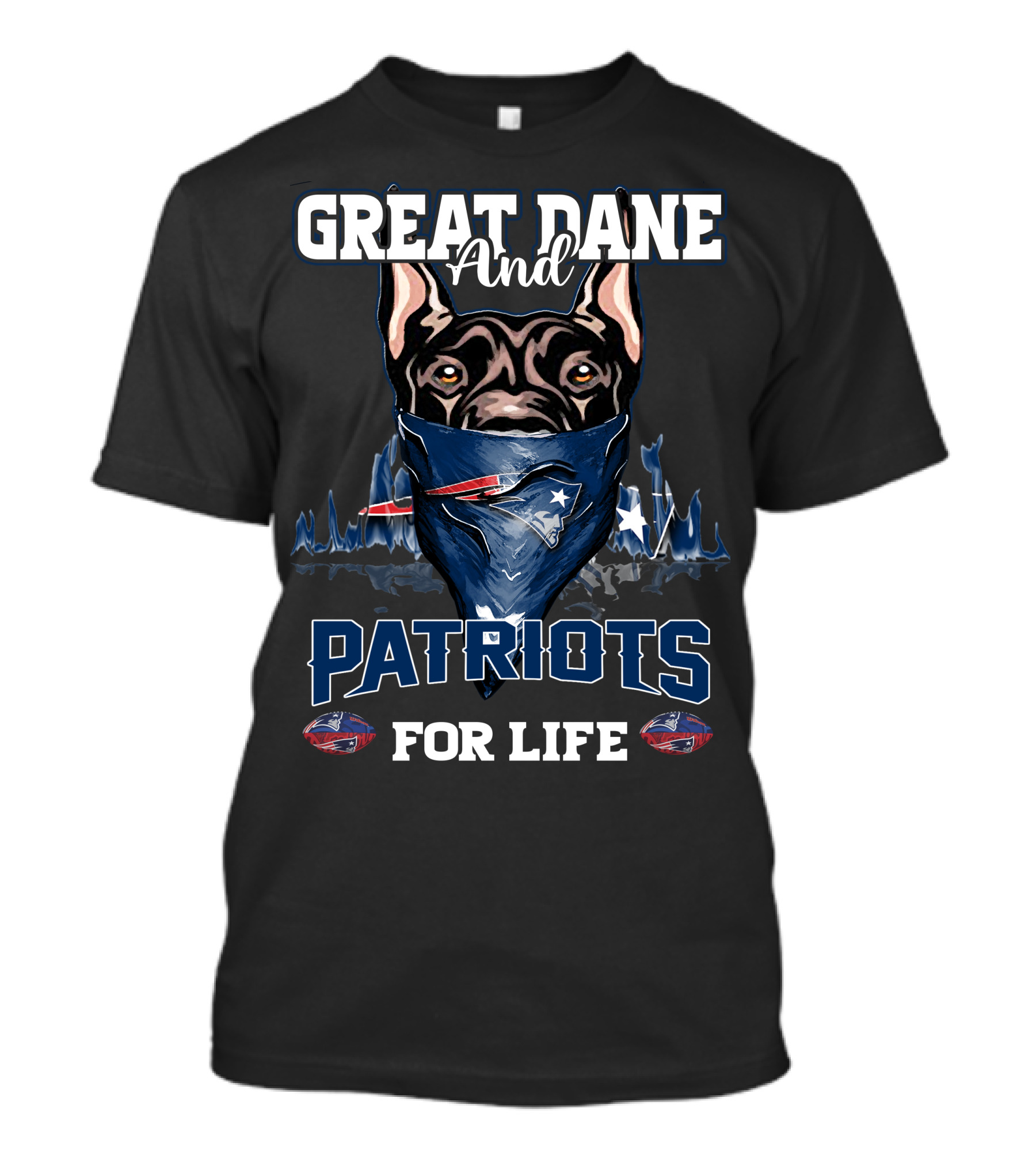 Great Dane And Patriots For Life T-Shirt