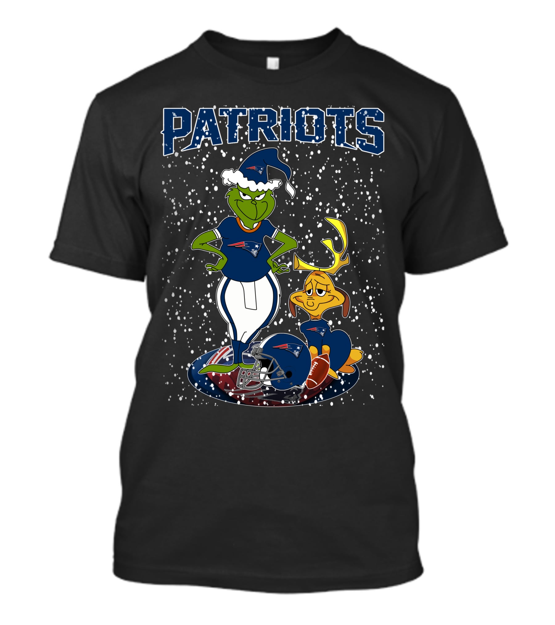 Patriots Grinchxmas New England Holiday Football Gear T-Shirt