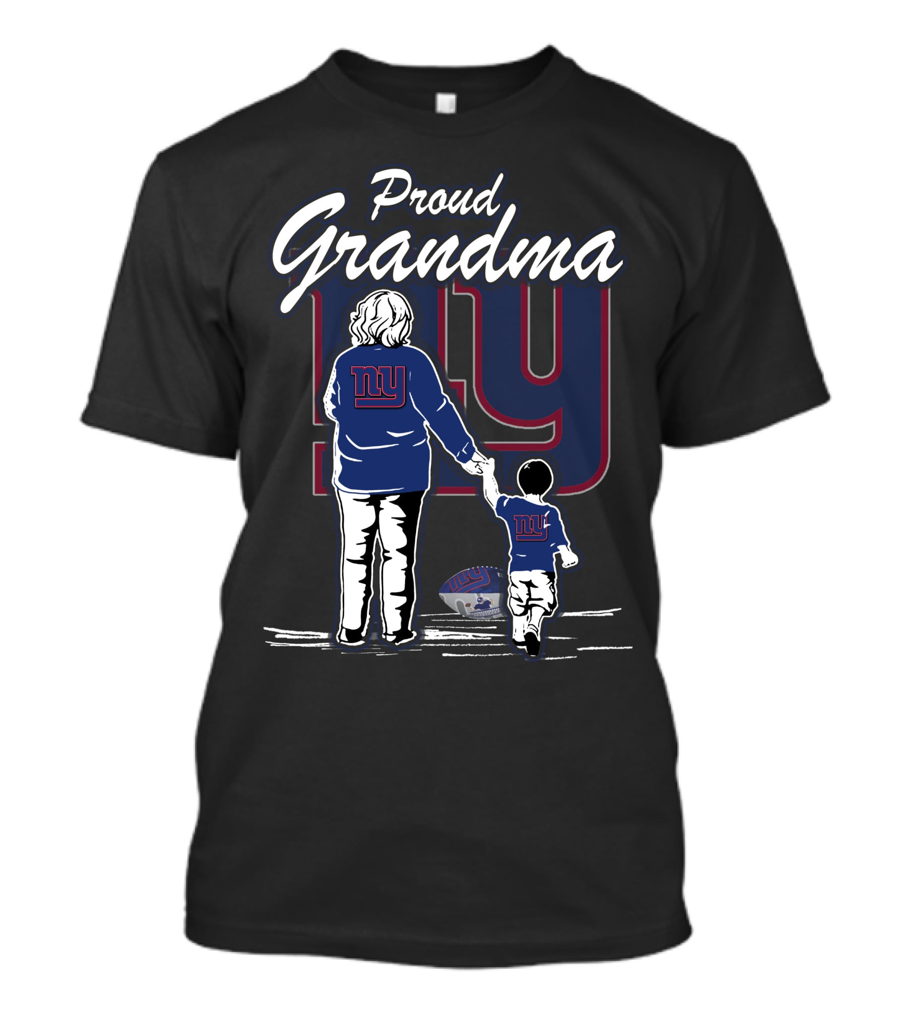 Proud Grandma New York Giants Family Fan Love T-Shirt