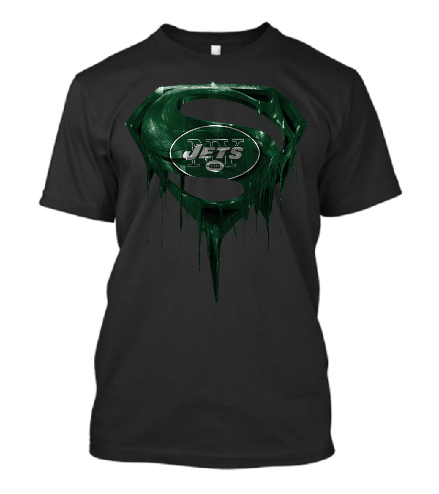 New York Jets Superman Logo Fusion T-Shirt