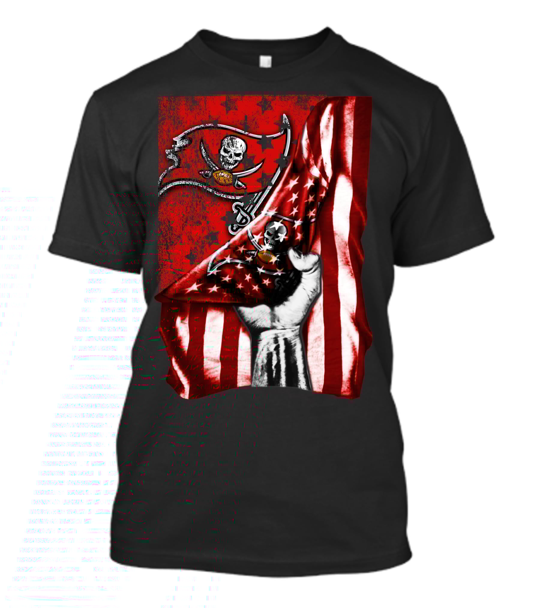 Tampa Bay Buccaneers Flag With Skull And Crossbones T-Shirt