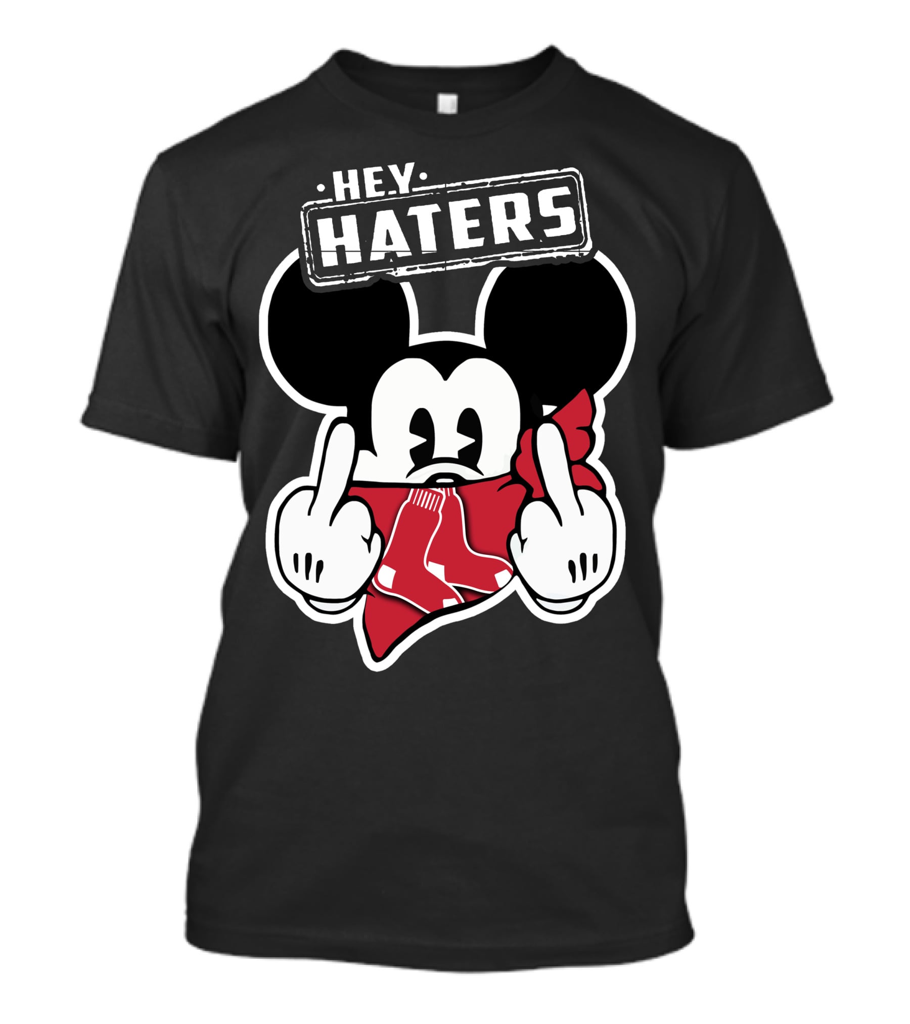 HEY HATERS Mickey Boston Red Sox T-Shirt