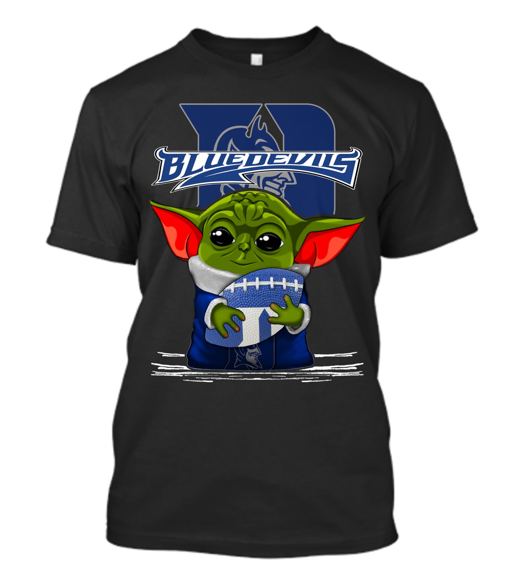 Yoda Blue Devils Duke Football Fan T-Shirt