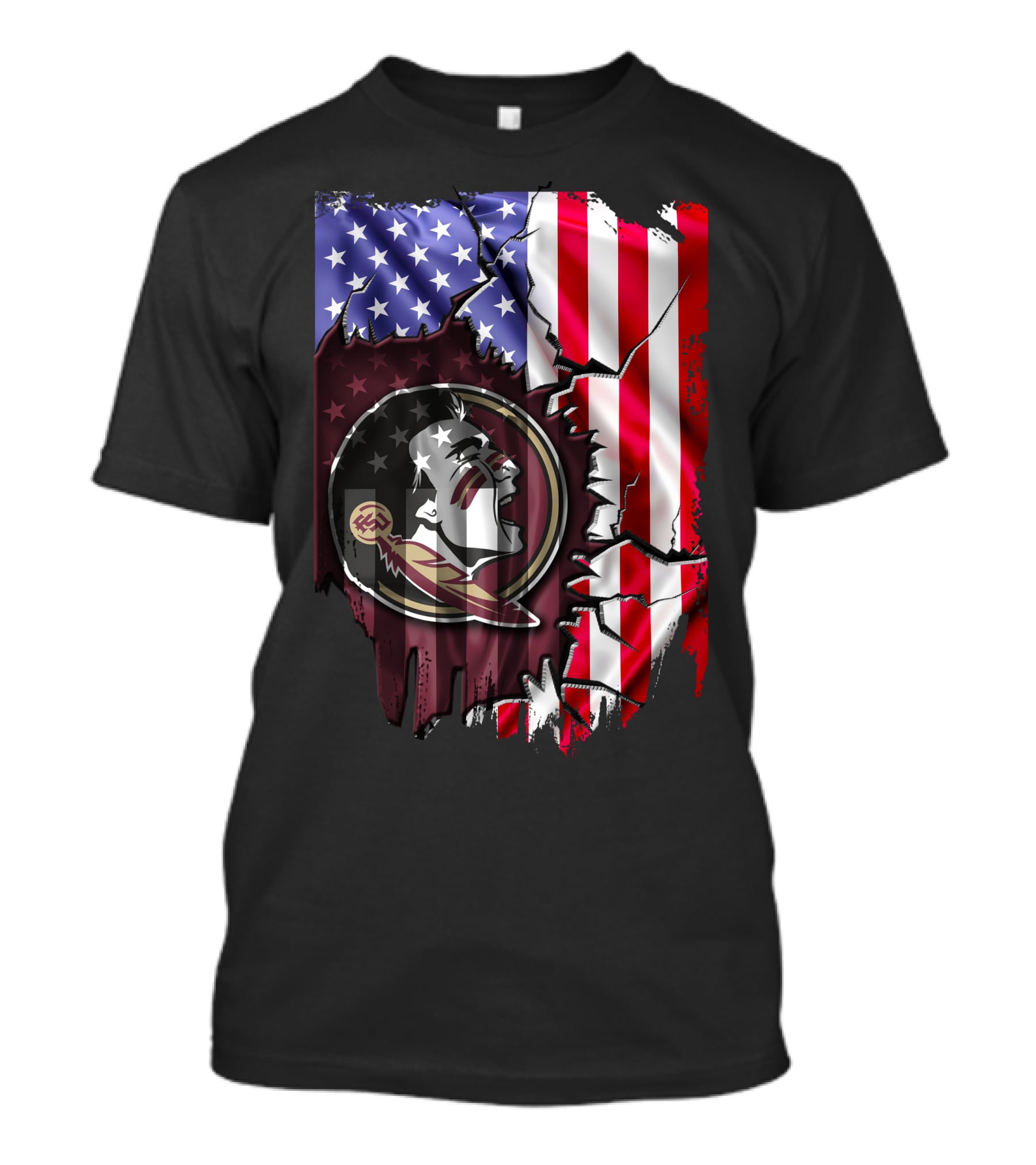 Florida State Seminoles American Flag Elements T-Shirt