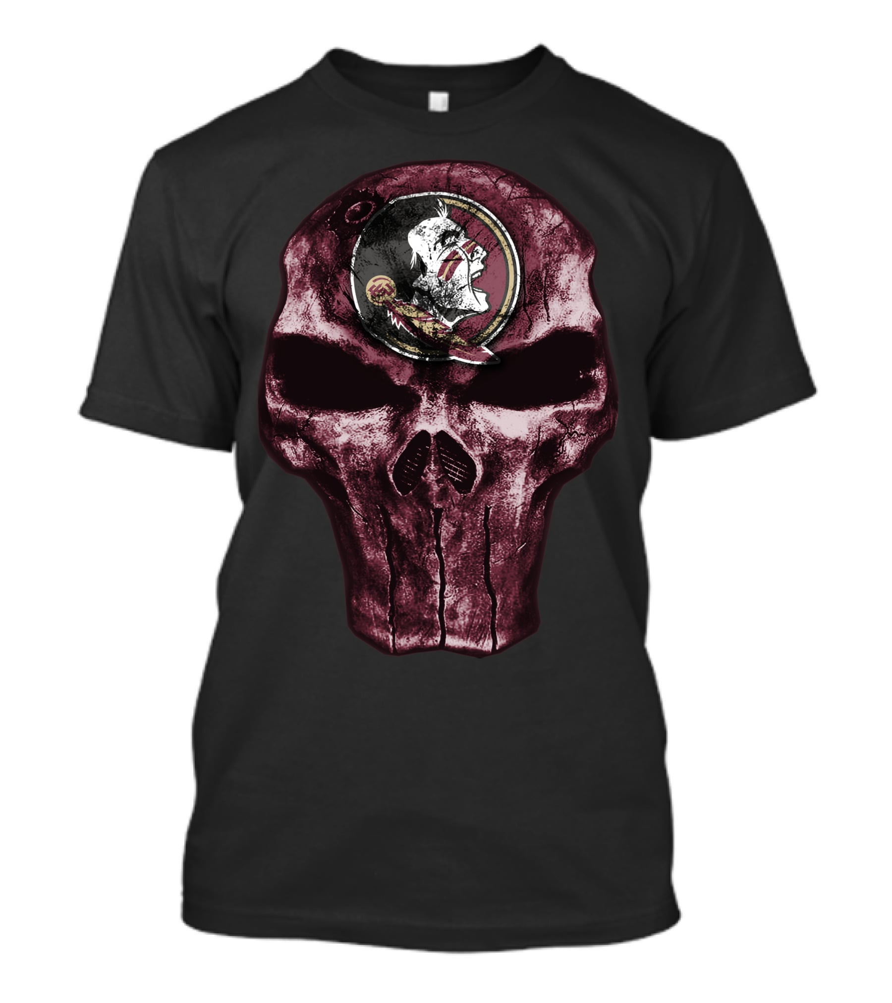 Skull With Florida State Seminoles T-Shirt