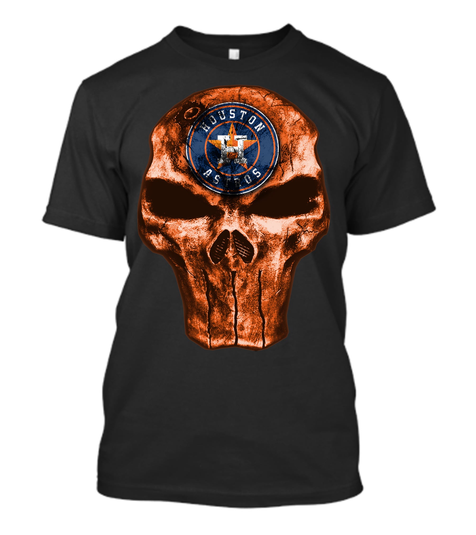 Houston Astros Skull T-Shirt