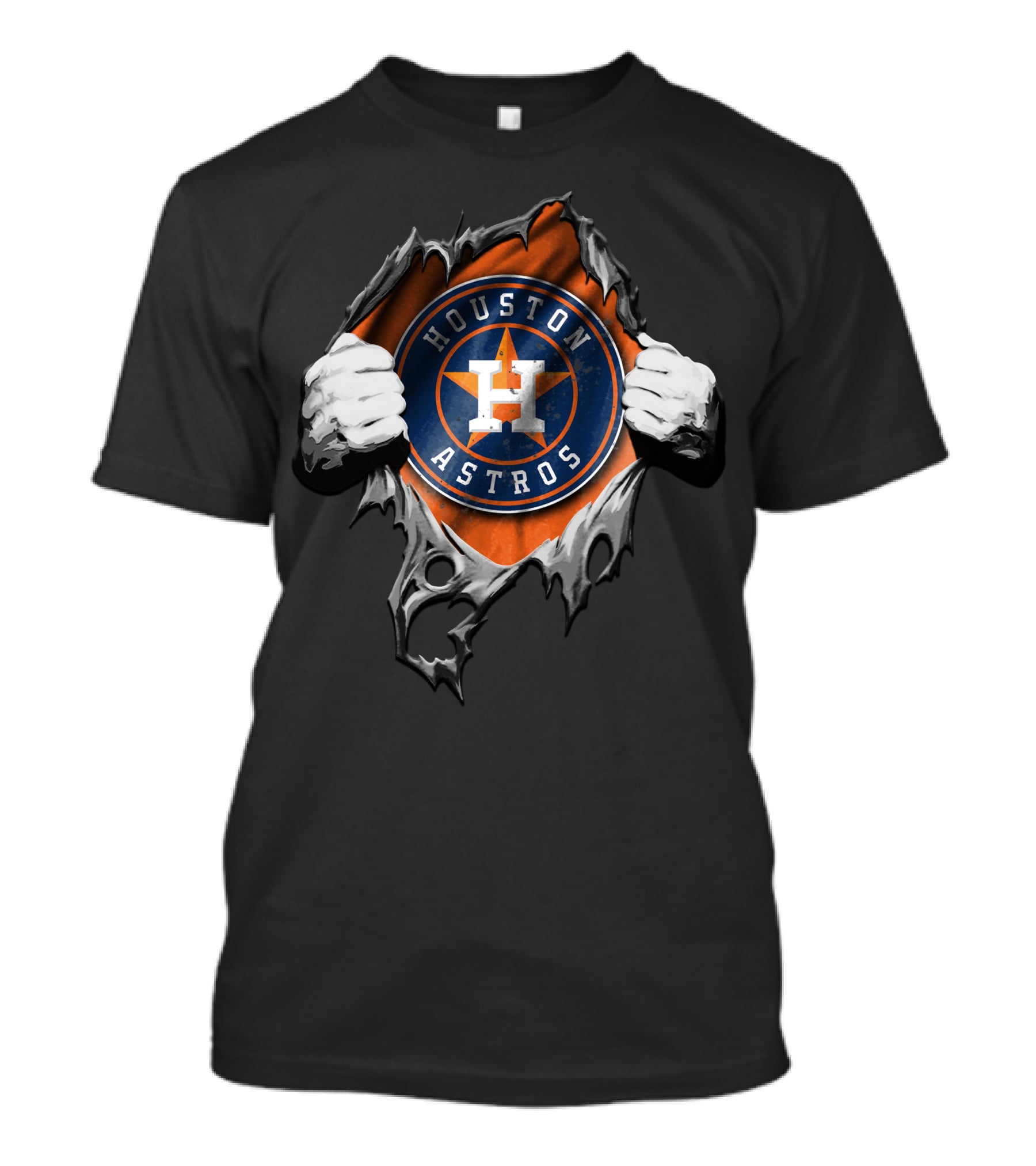 Torn H Logo Houston Astros T-Shirt