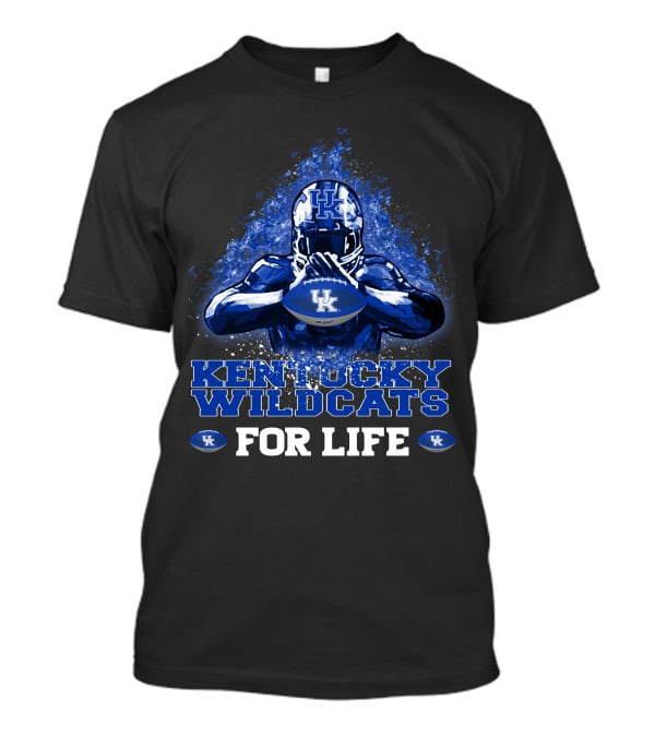 Kentucky Wildcats UK For Life Football Fan T-Shirt