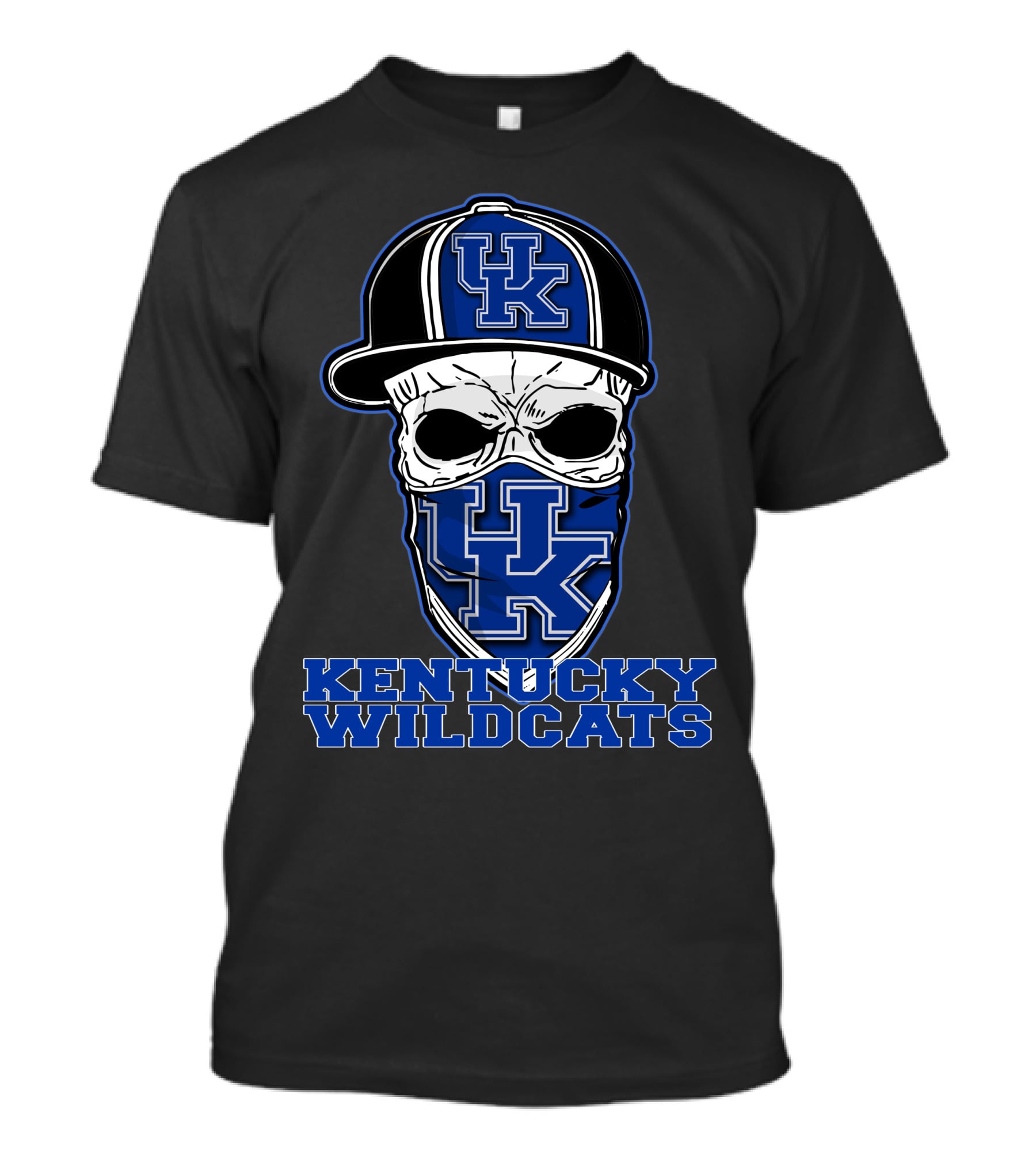 Kentucky Wildcats Skull Hat UK T-Shirt