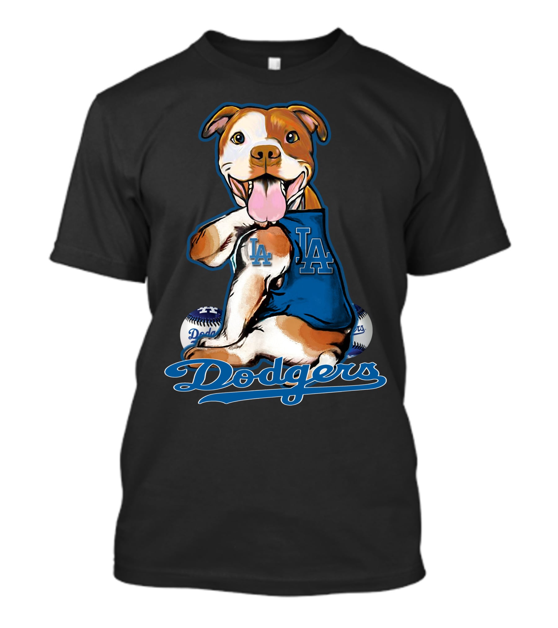 Pittbull LA Dodgers Baseball T-Shirt