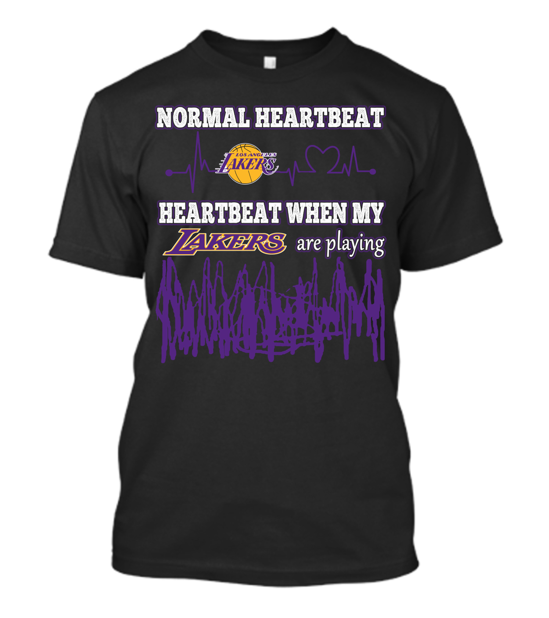 Normal Heartbeat Heartbeat When My Los Angeles Lakers Are Playing T-Shirt