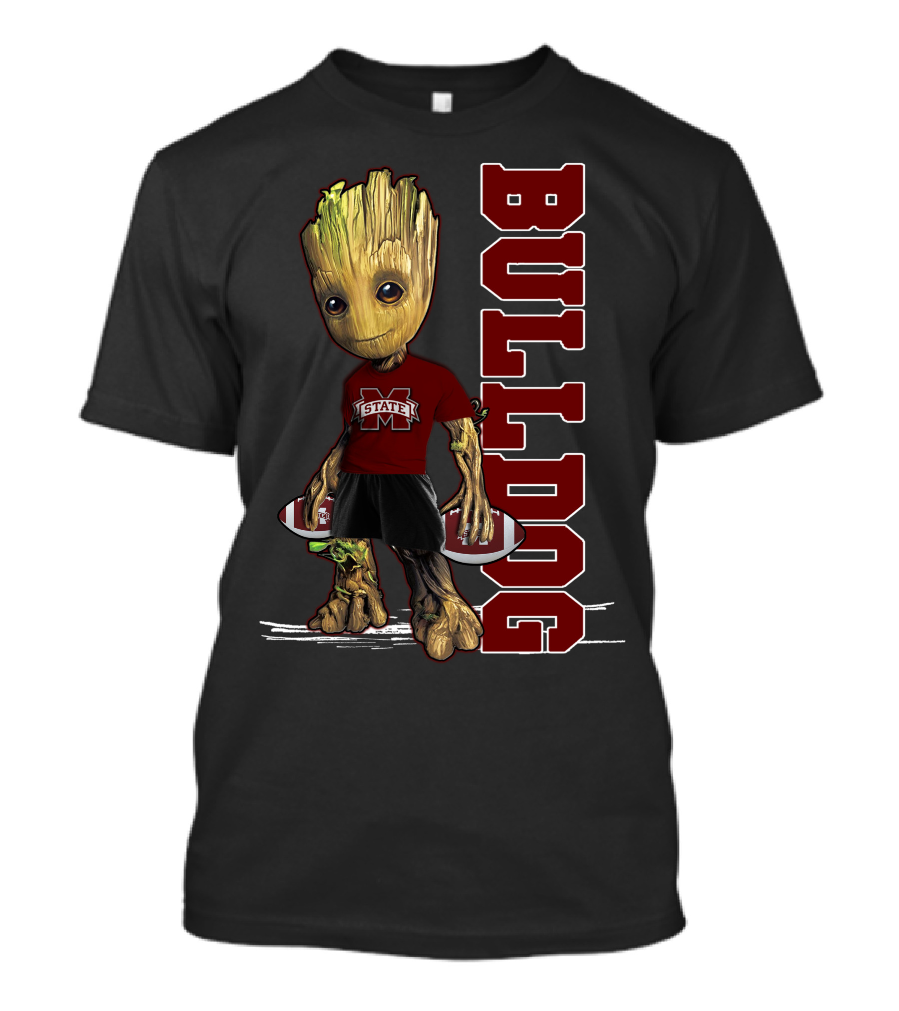 Groot Mississippi State Bulldogs Football Fan T-Shirt