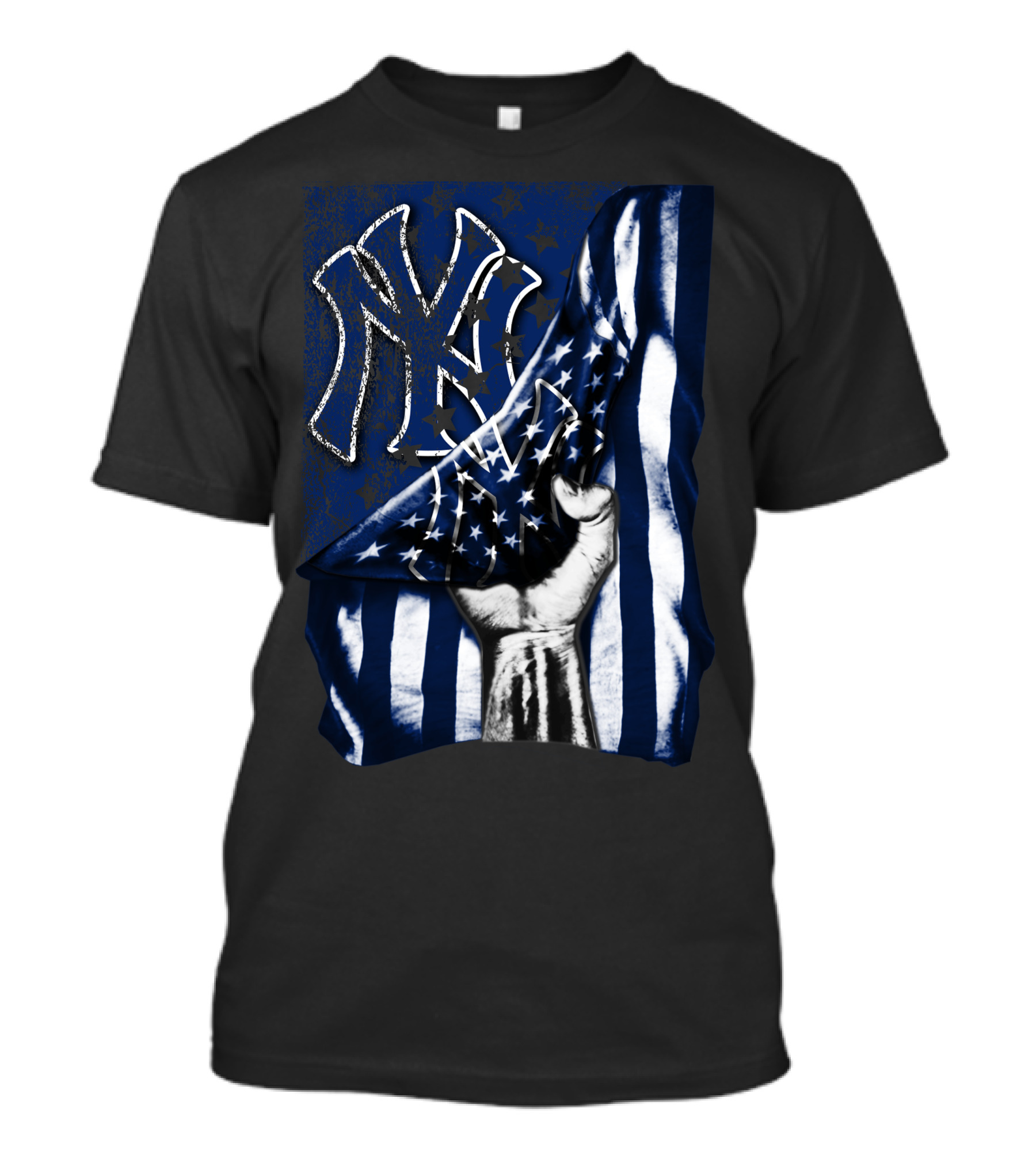 New York Yankees NY American Flag Star Motif T-Shirt
