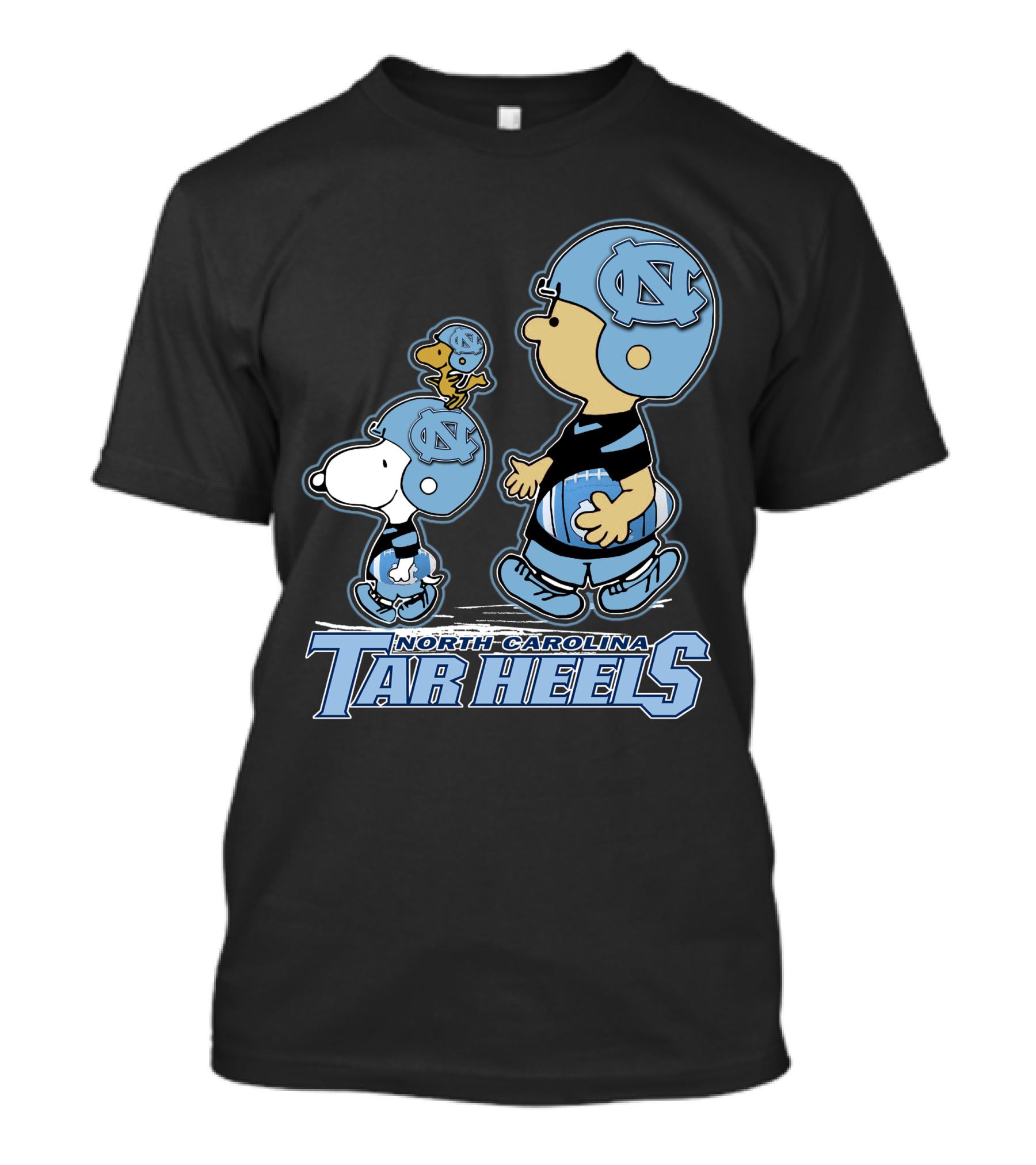 North Carolina Tar Heels Snoopy And Woodstock Football Team Fans T-Shirt