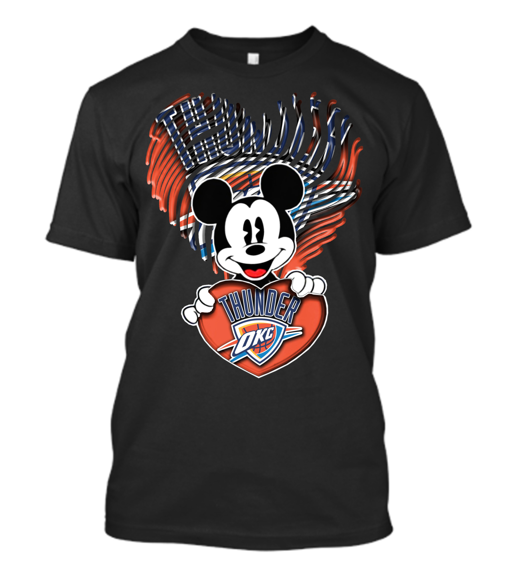 Thunder OKC Mickey Heart T-Shirt
