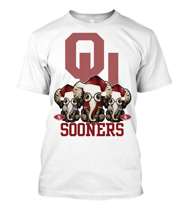 OU Sooners Elephants Christmas T-Shirt