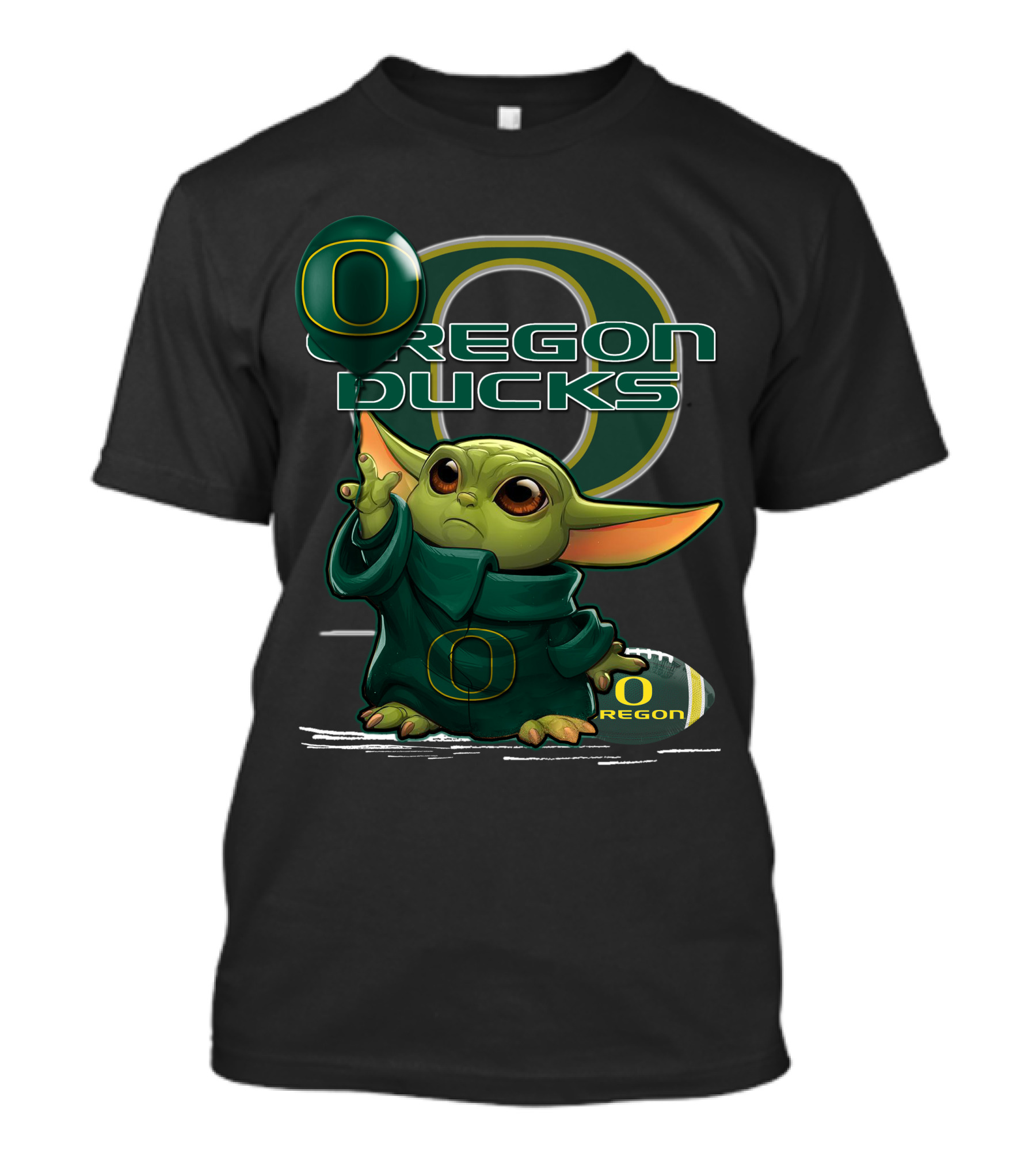 Yoda Oregon Ducks Football Mascot T-Shirt