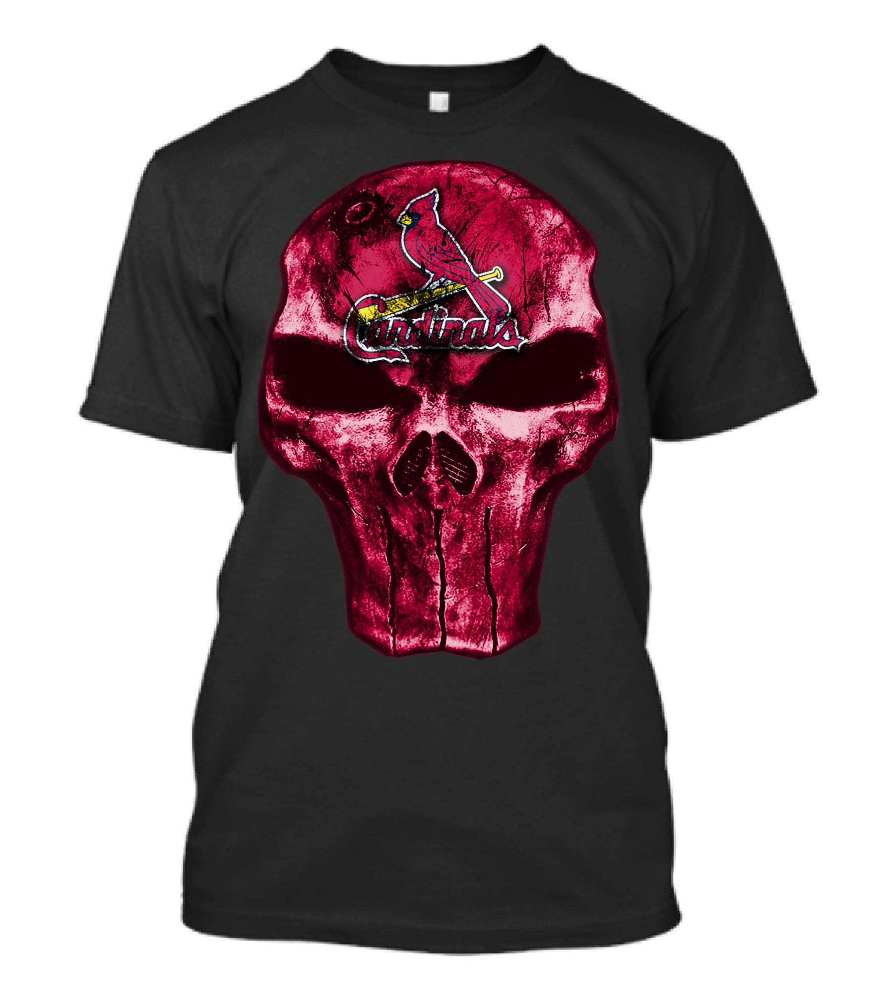Skull St. Louis Cardinals Punisher T-Shirt