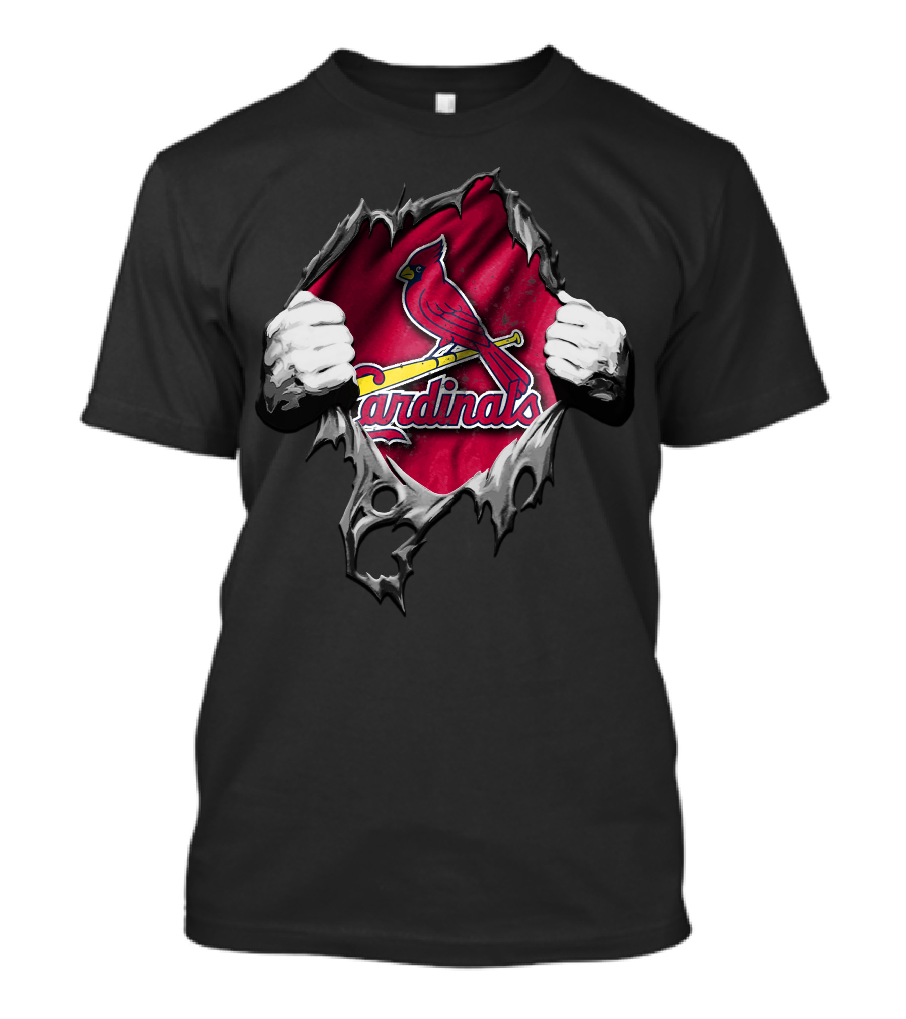 St. Louis Cardinals Torn Jersey T-Shirt