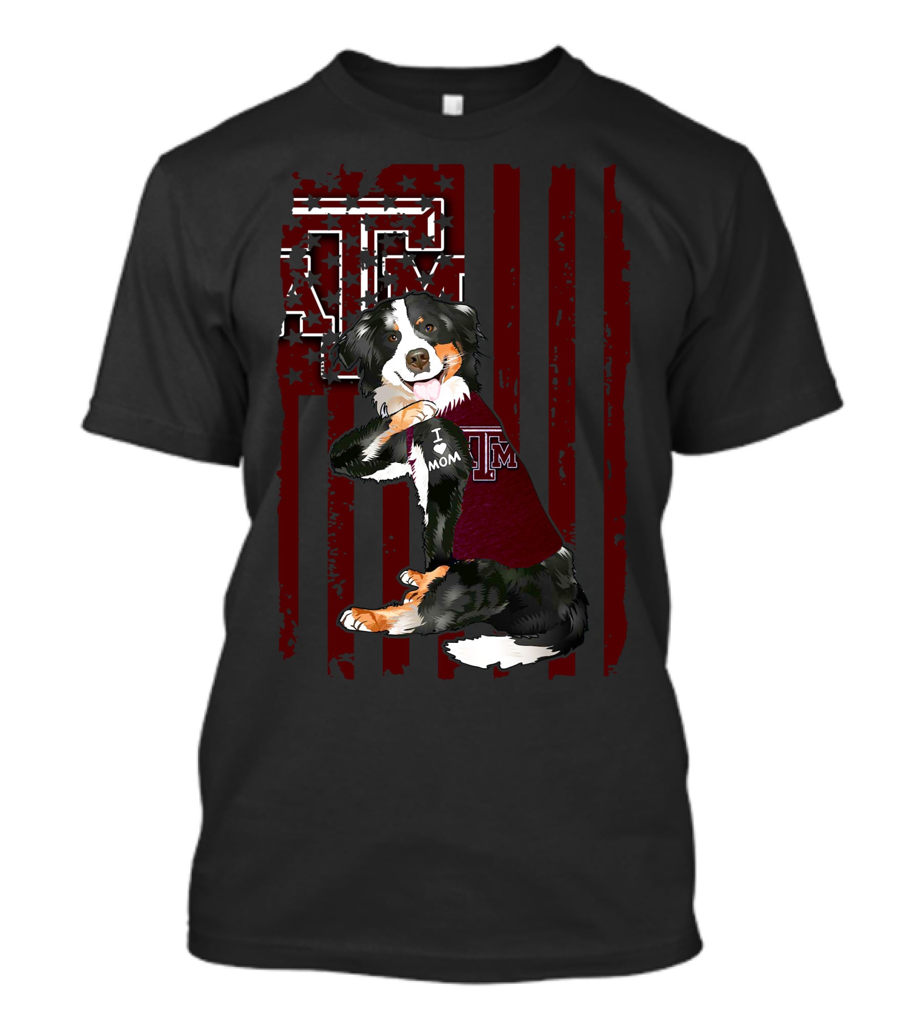 Border Collie I Mom Texas A&M Aggies T-Shirt