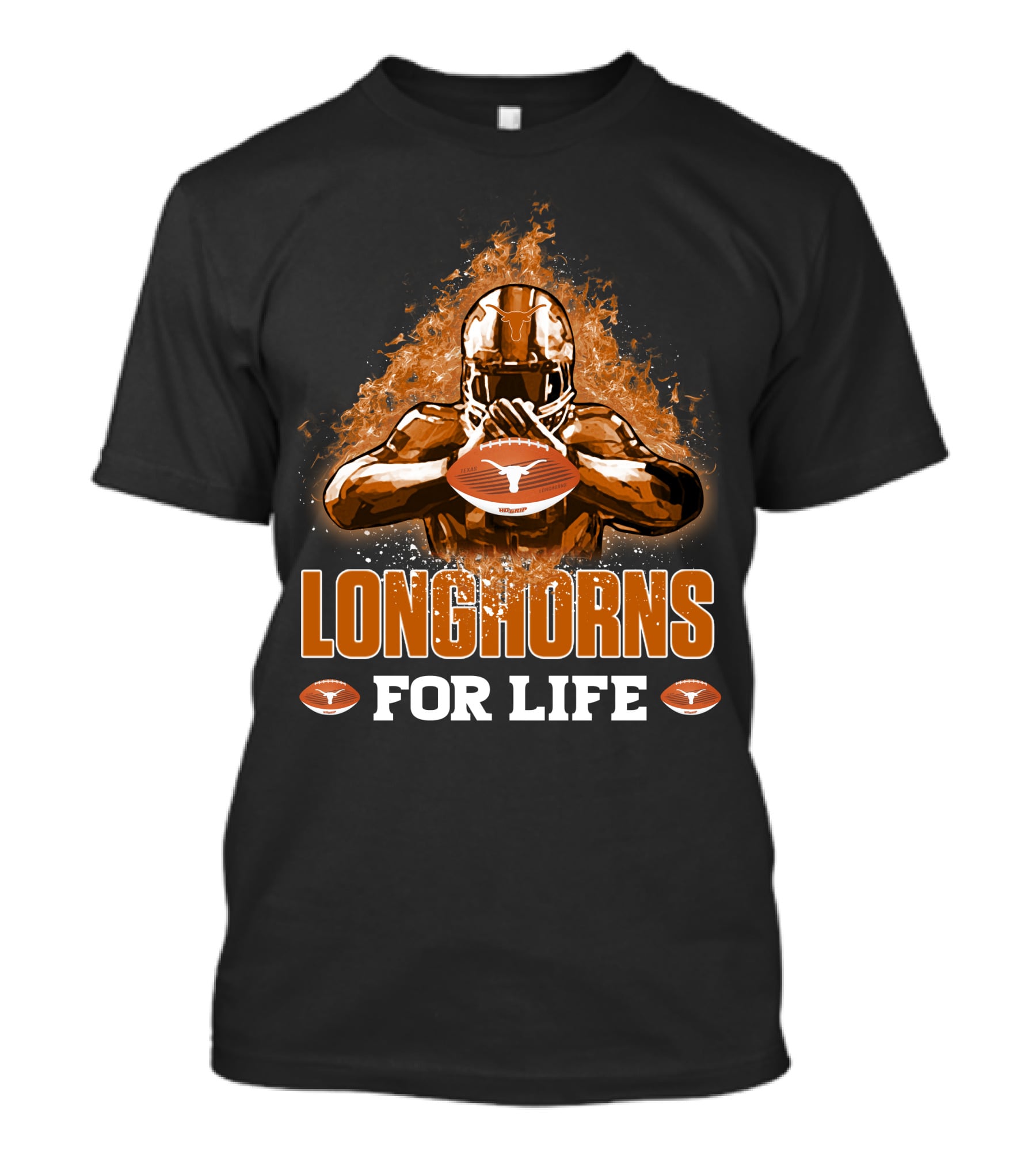 Longhorns For Life Texas Football Spirit T-Shirt