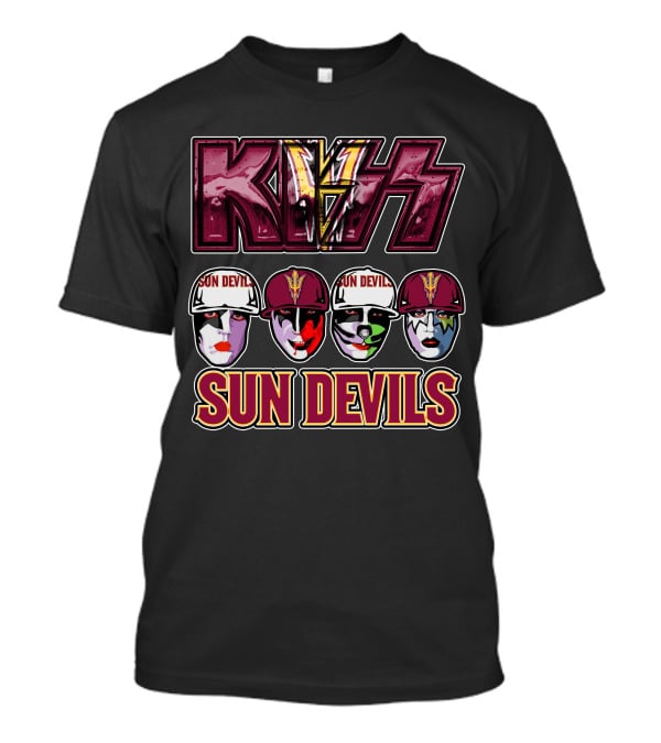 KISS Sun Devils Facepaint Caps T-Shirt