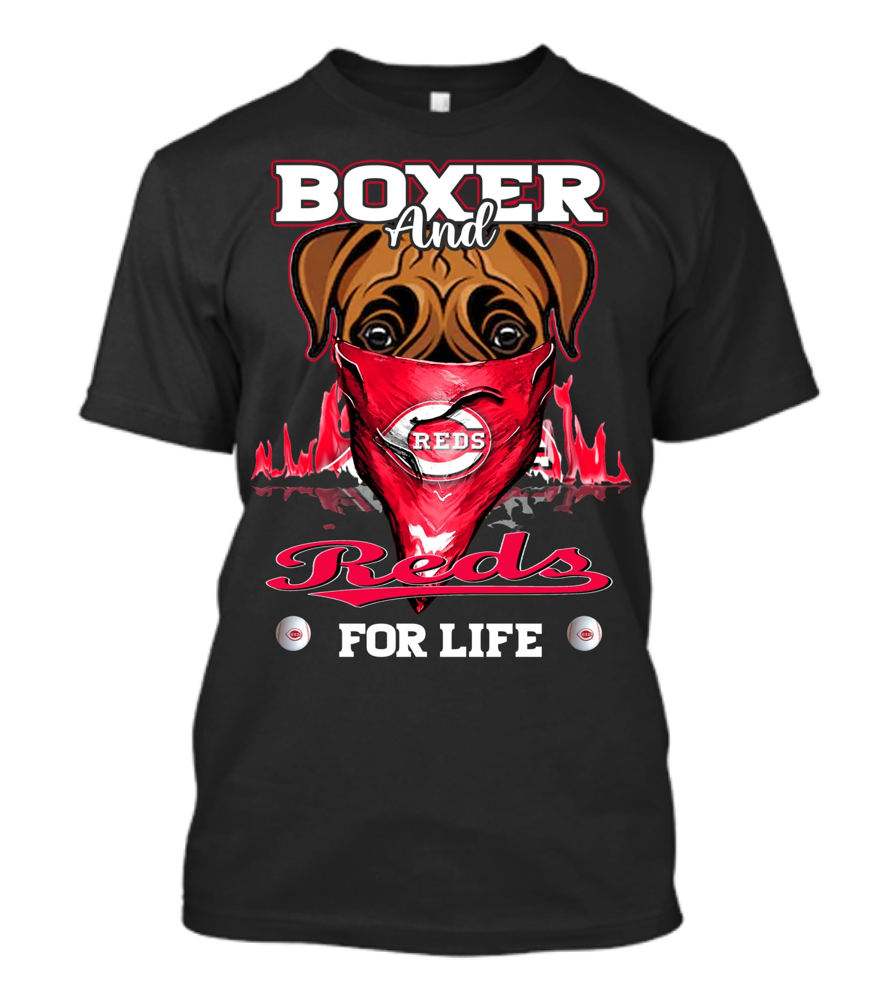 Boxer And Reds For Life T-Shirt