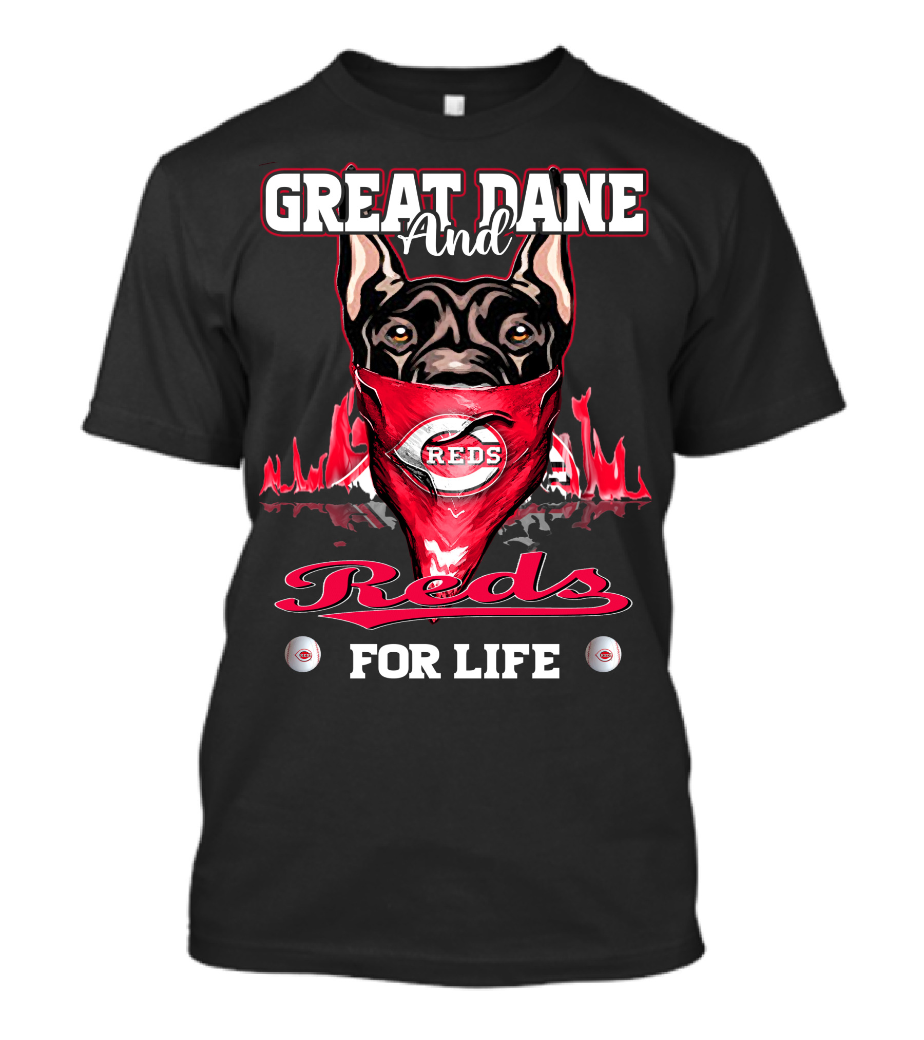 Great Dane And Reds For Life T-Shirt
