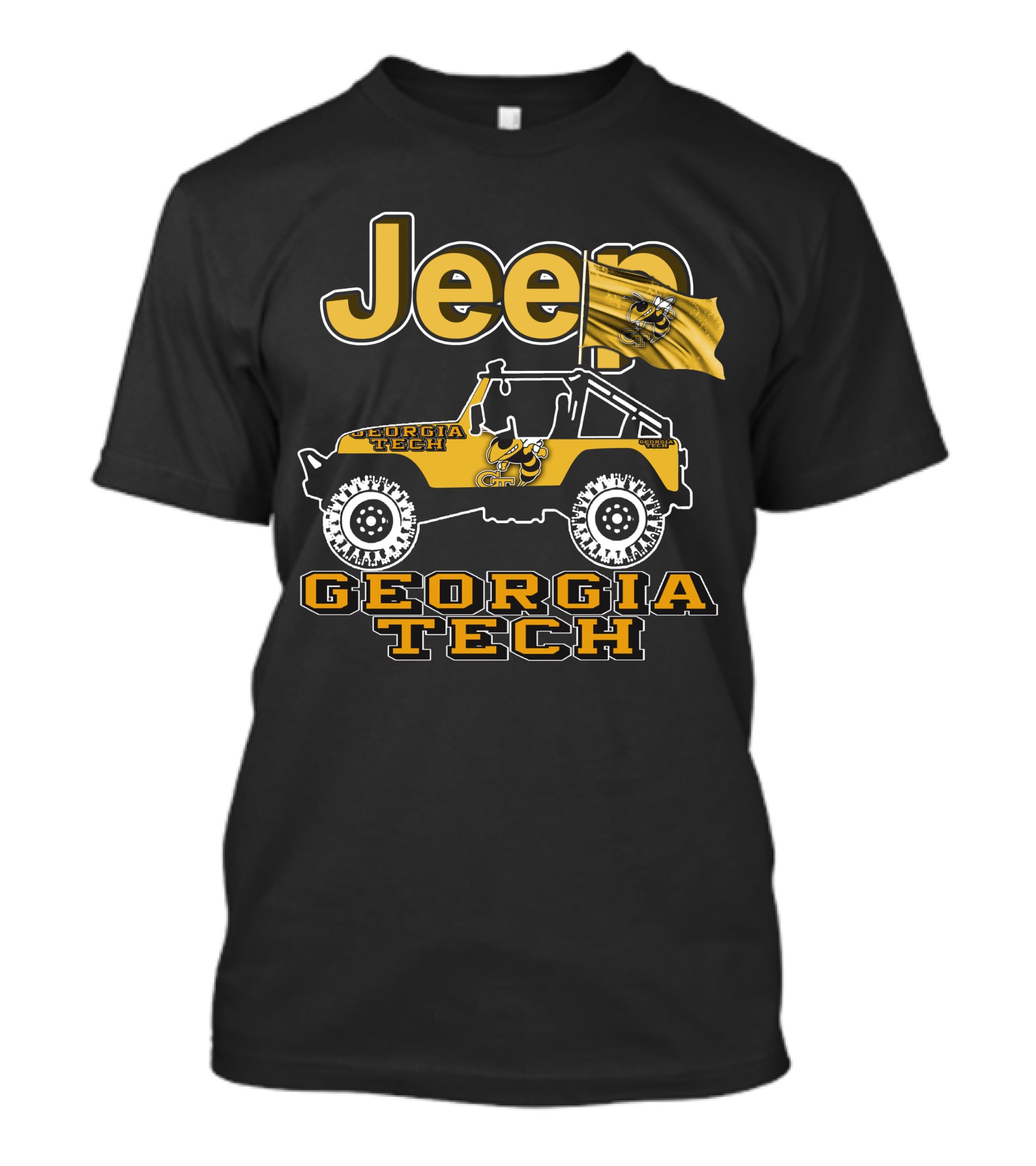 Jeep Georgia Tech Yellow Jackets Georgia Tech Jeep T-Shirt