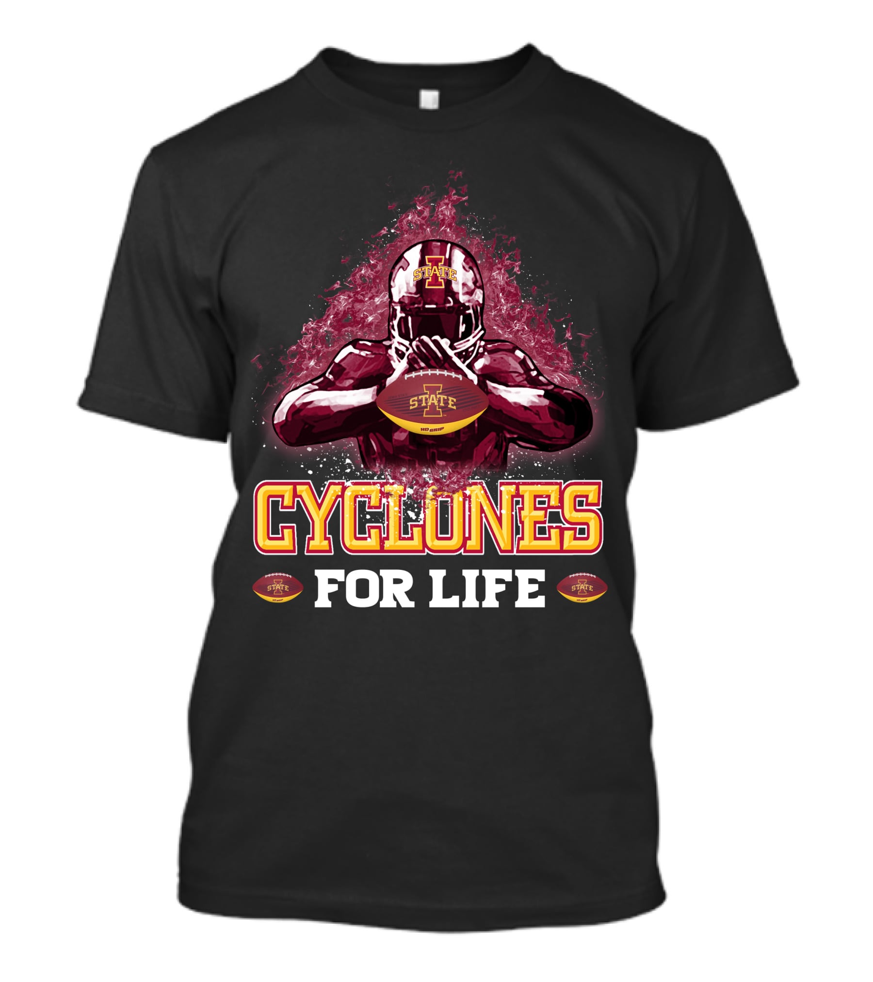 Iowa State Cyclones Football For Life T-Shirt