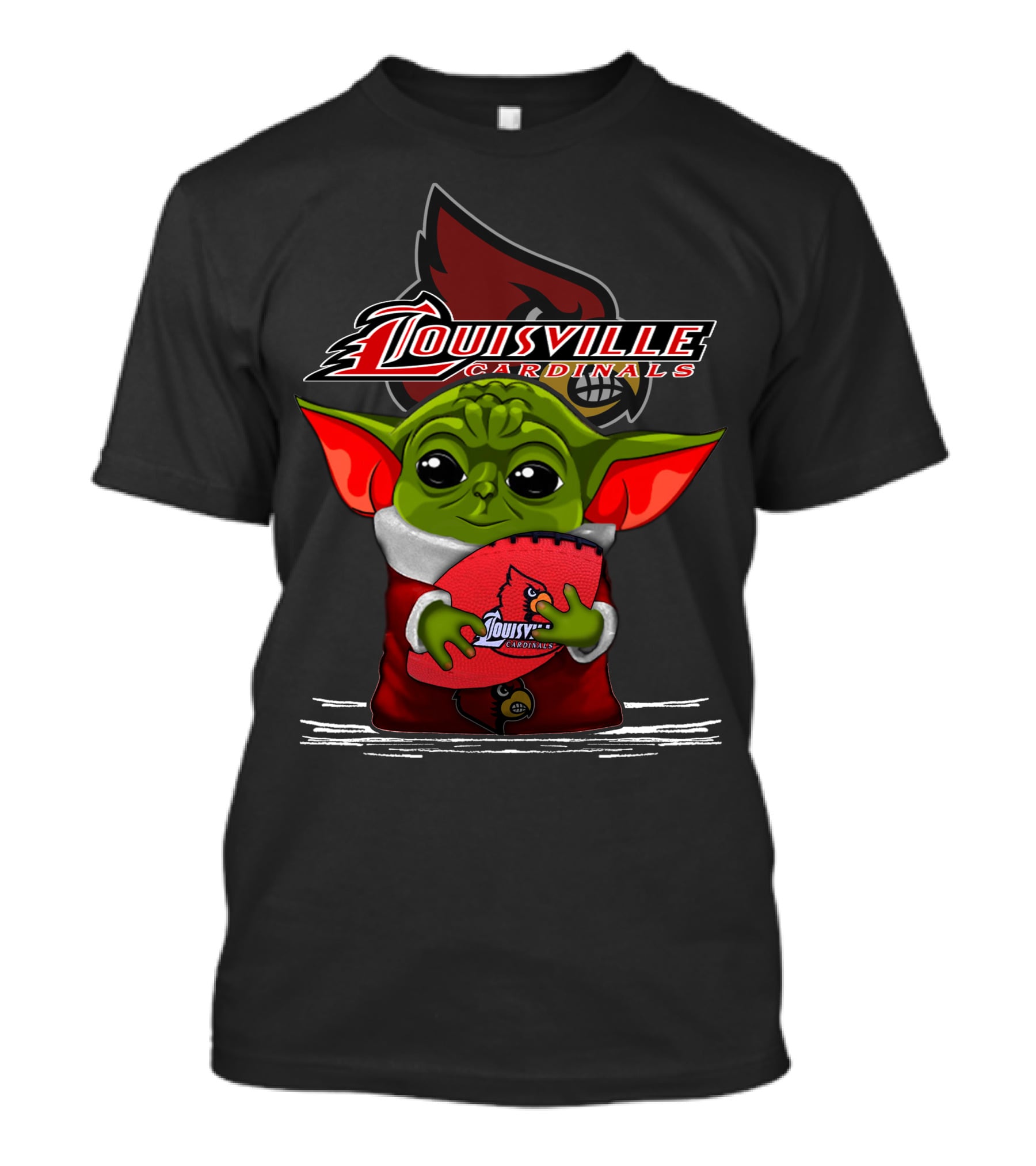 Louisville Cardinals Yoda Football Fan T-Shirt