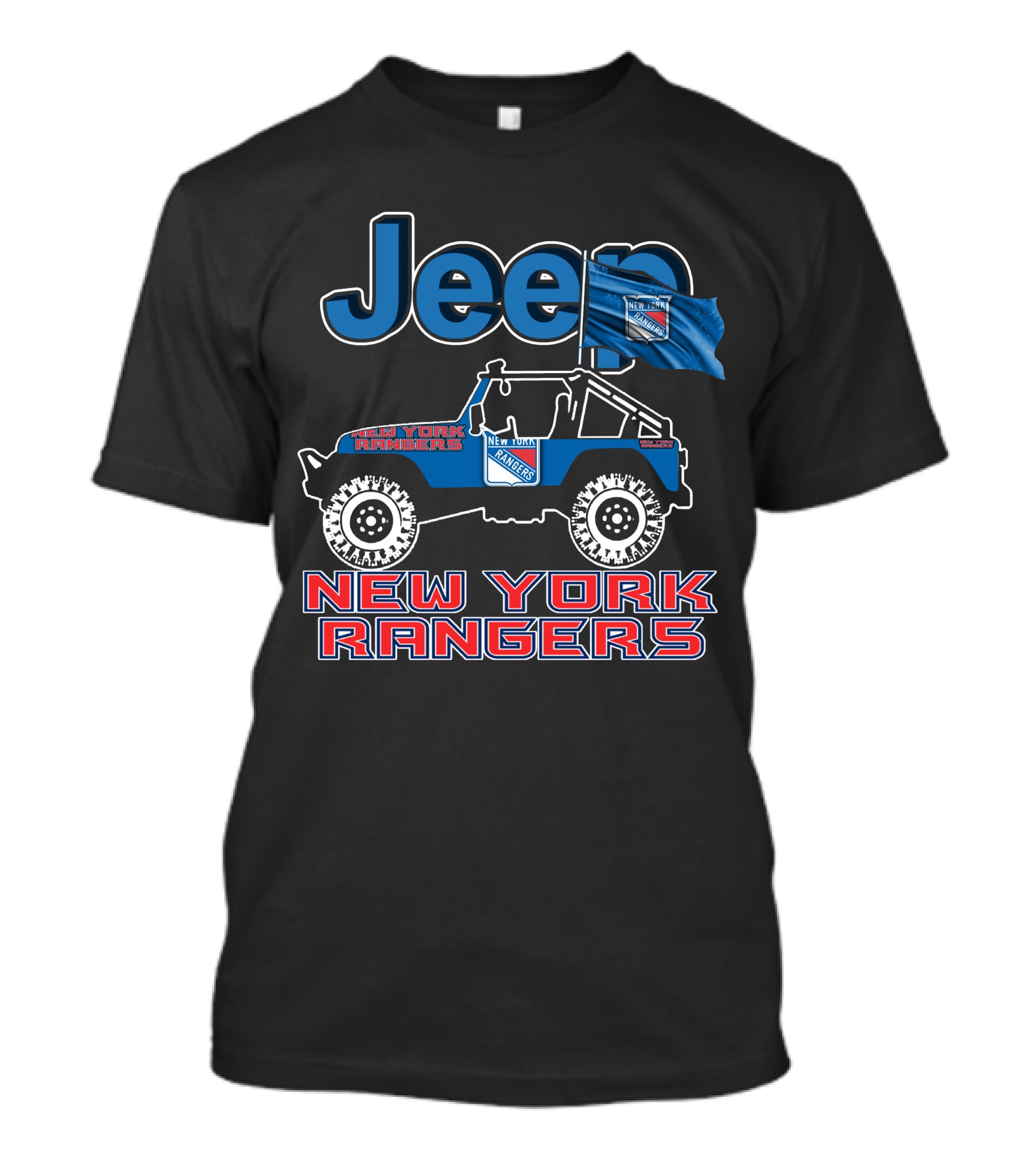 Jeep New York Rangers Off-Road Adventure Fan Gear T-Shirt