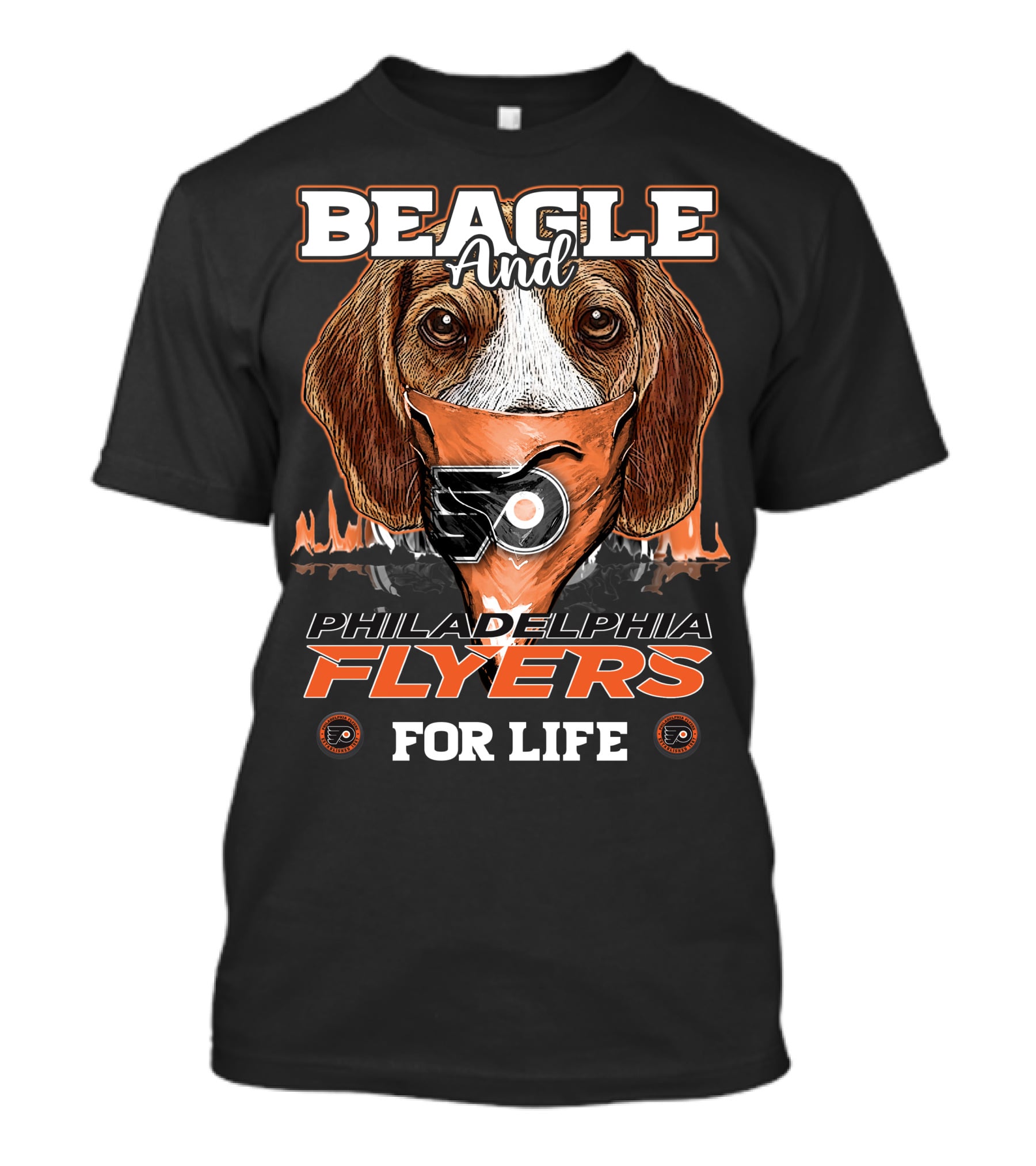 BEAGLE And PHILADELPHIA FLYERS FOR LIFE T-Shirt