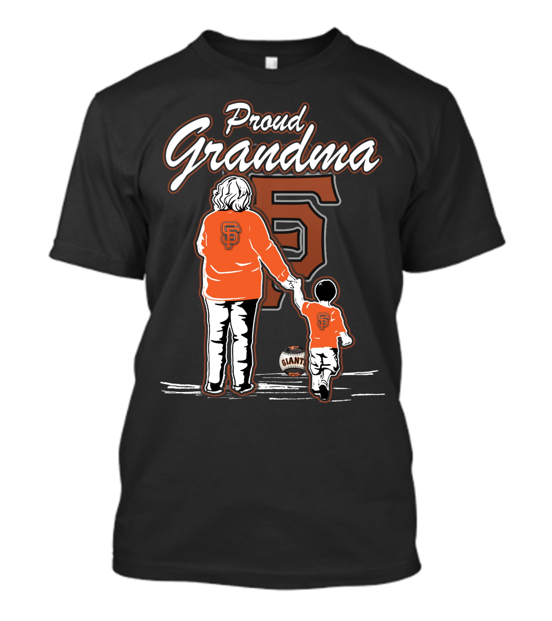 Proud Grandma San Francisco Giants Family Fan Legacy T-Shirt