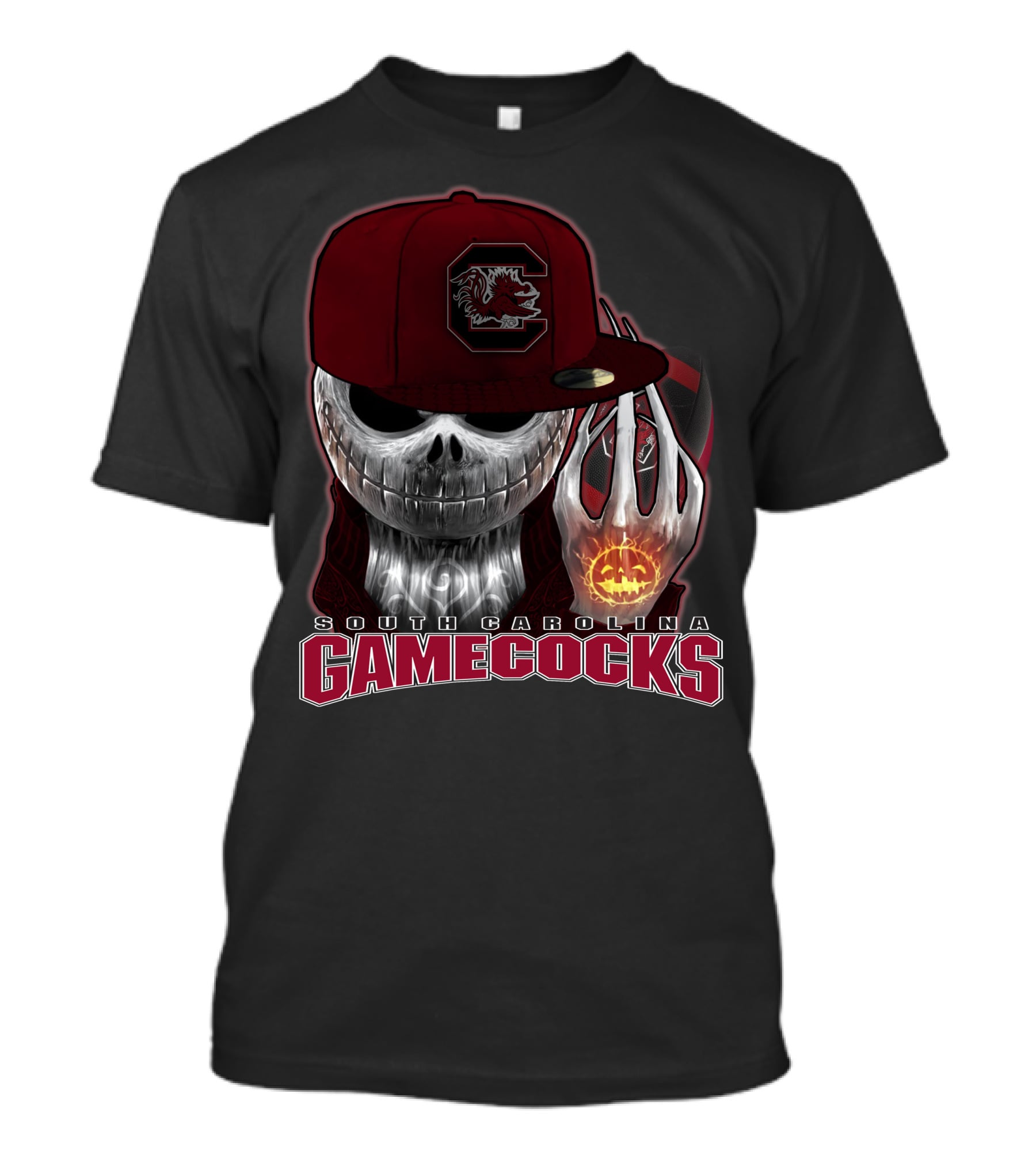 South Carolina Gamecocks Jackskull Halloween T-Shirt