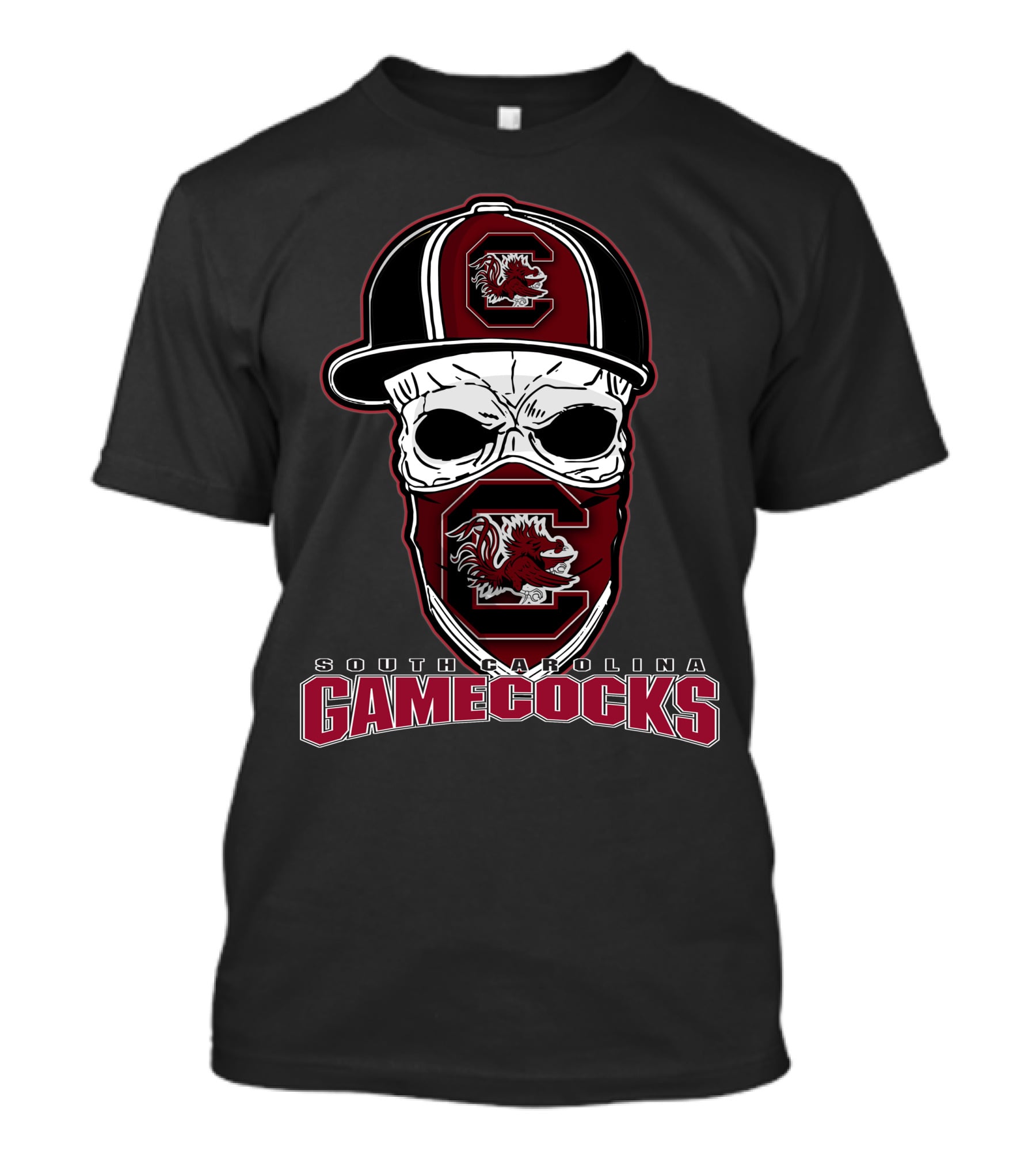 Skull Cap South Carolina Gamecocks T-Shirt