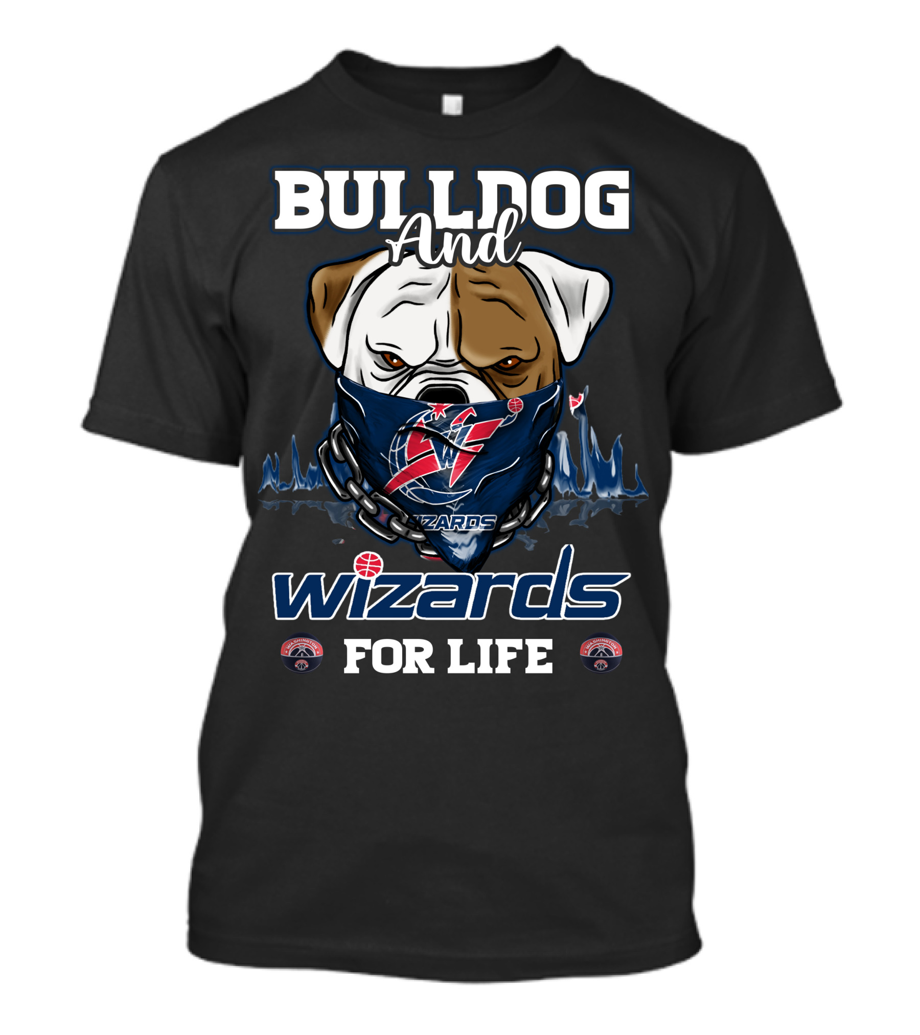 Bulldog And Wizards For Life Washington T-Shirt
